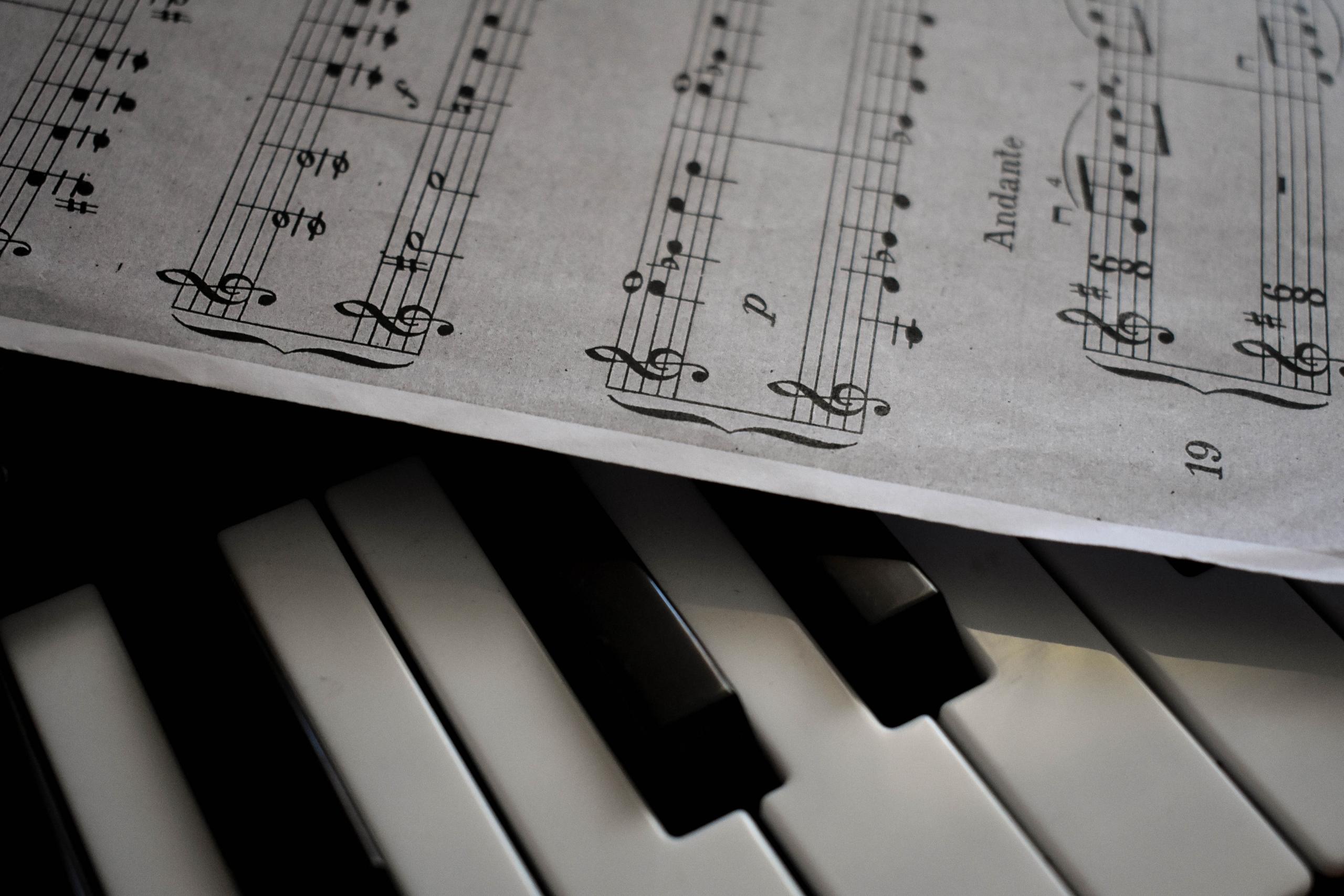 piano spelen zingen bladmuziek