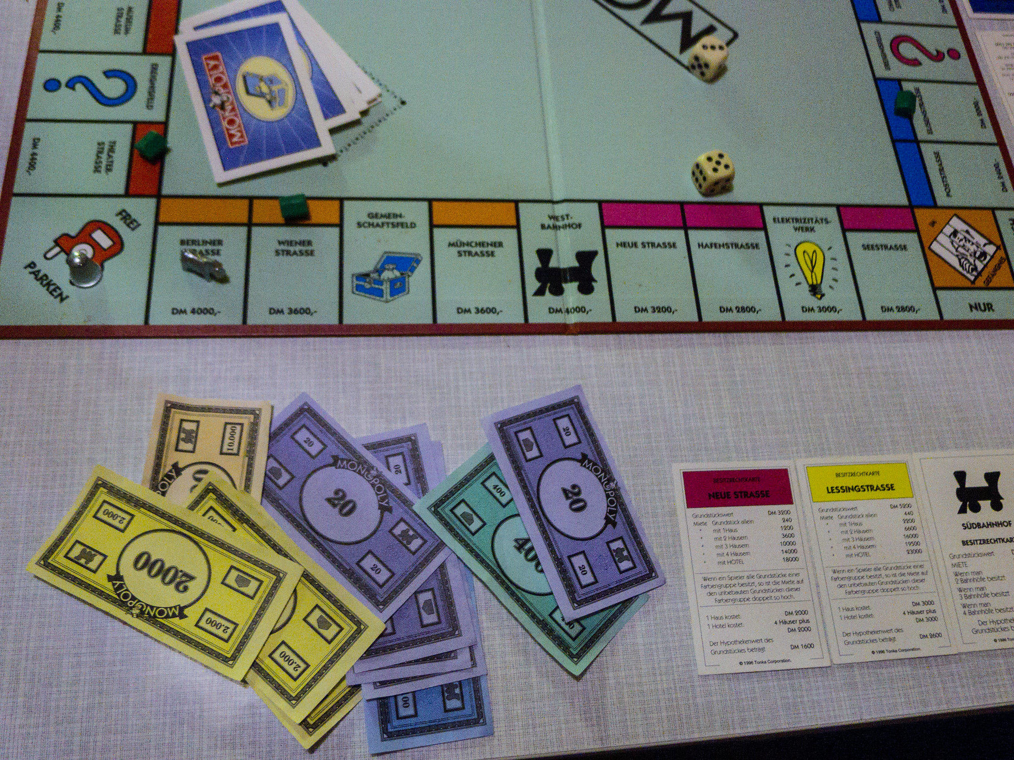 Speel monopoly in het Duits om de taal te leren