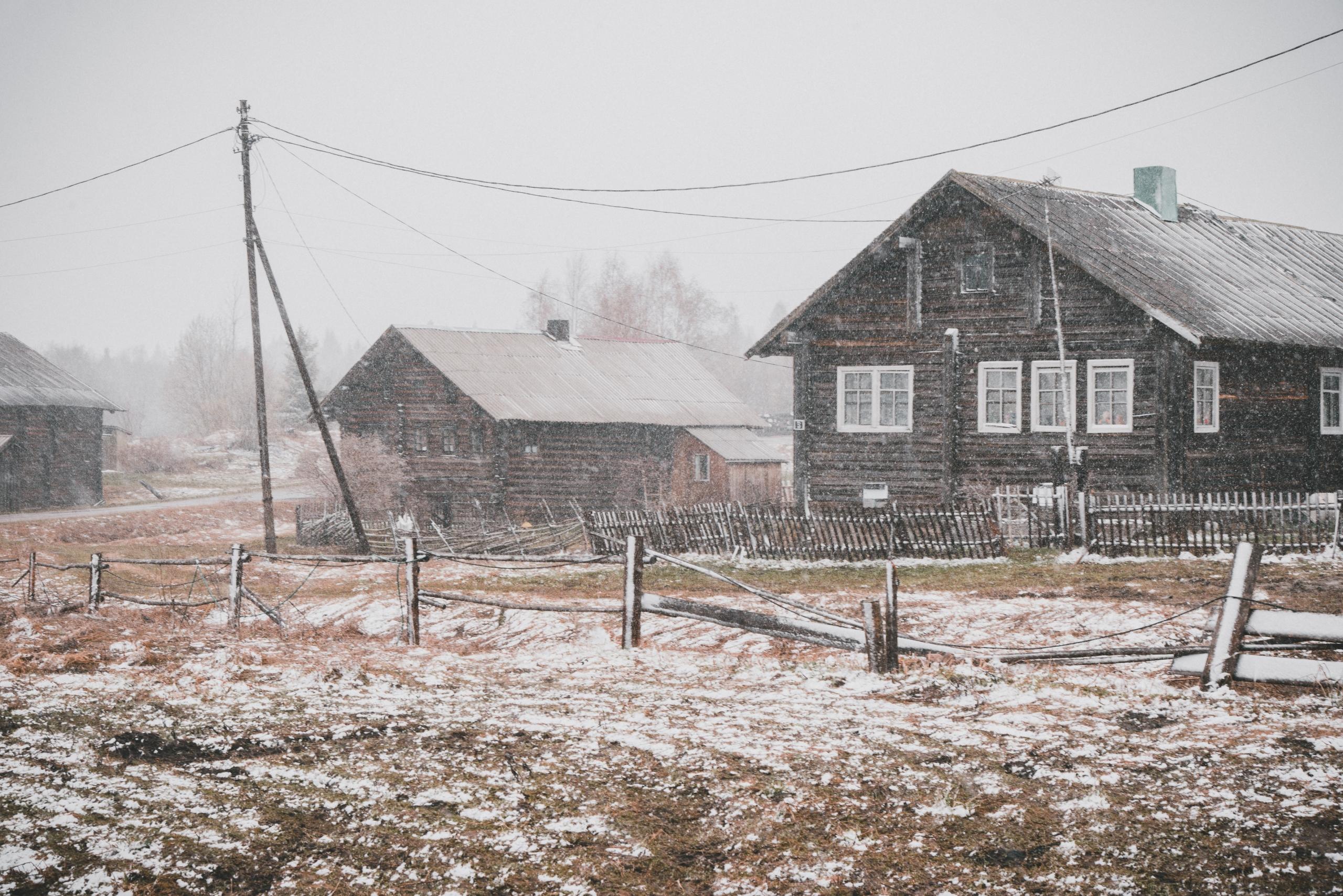 Een dorp in Rusland