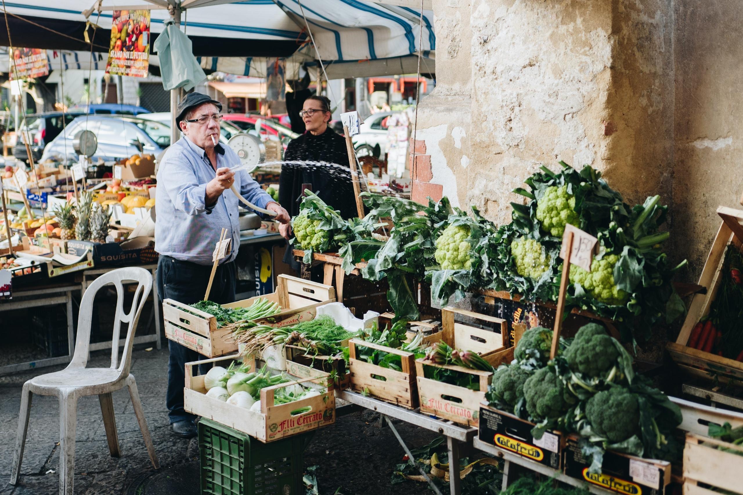 In Italië is het eten goedkoper