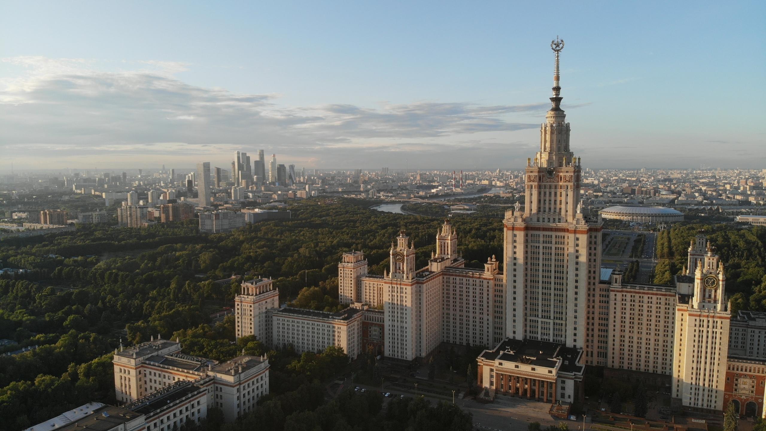 Russische tv zenders luchtfoto rusland