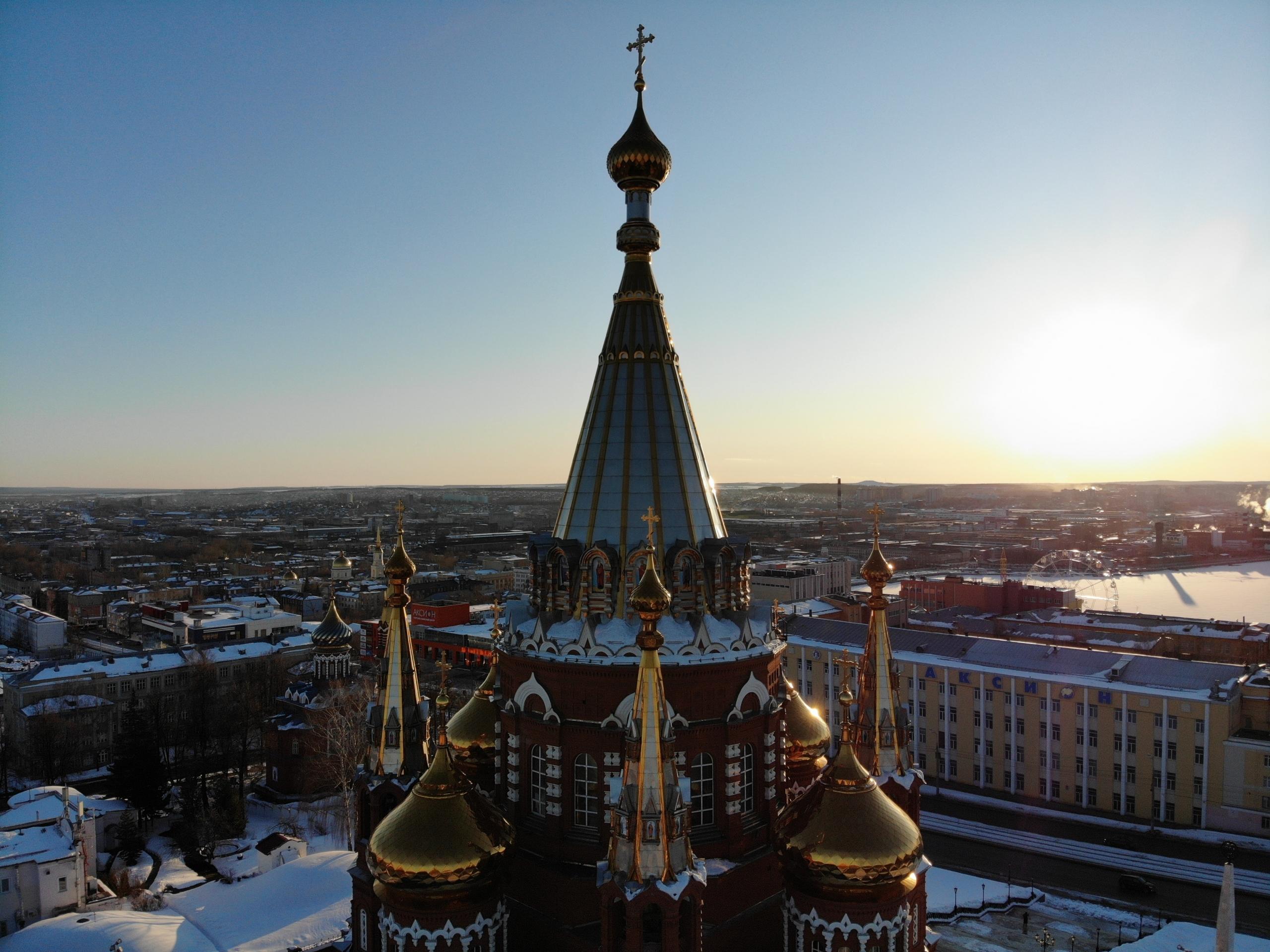 Russische tv zenders torens kathedraal