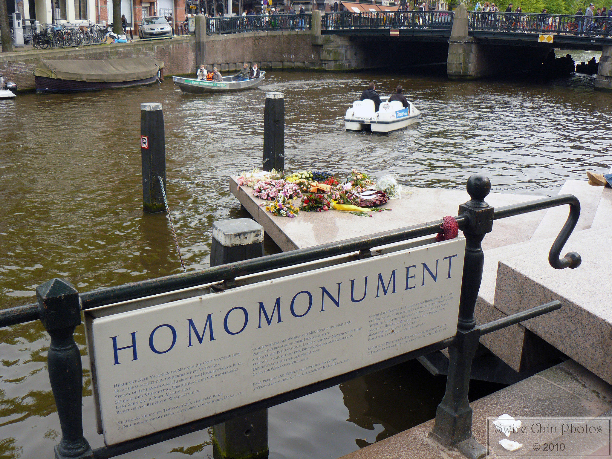 Het Homomonument in Amsterdam