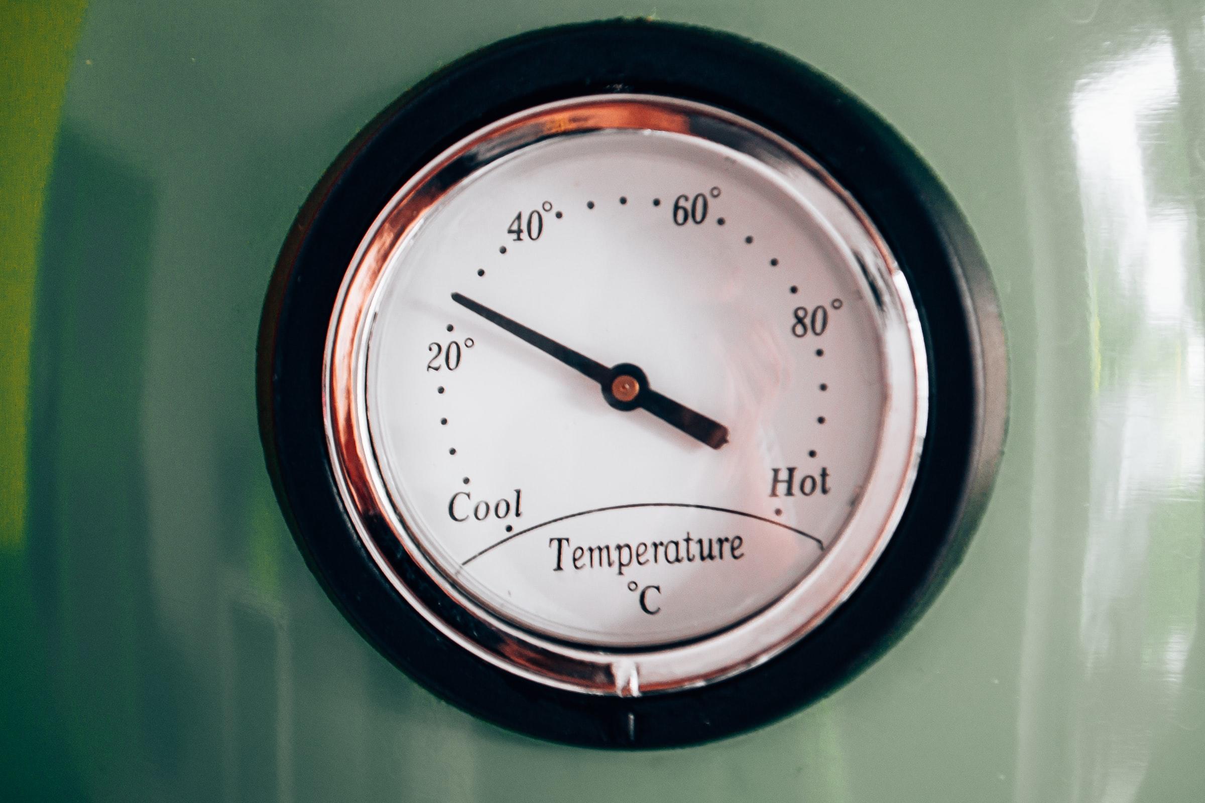 Ronde temperatuur thermometer