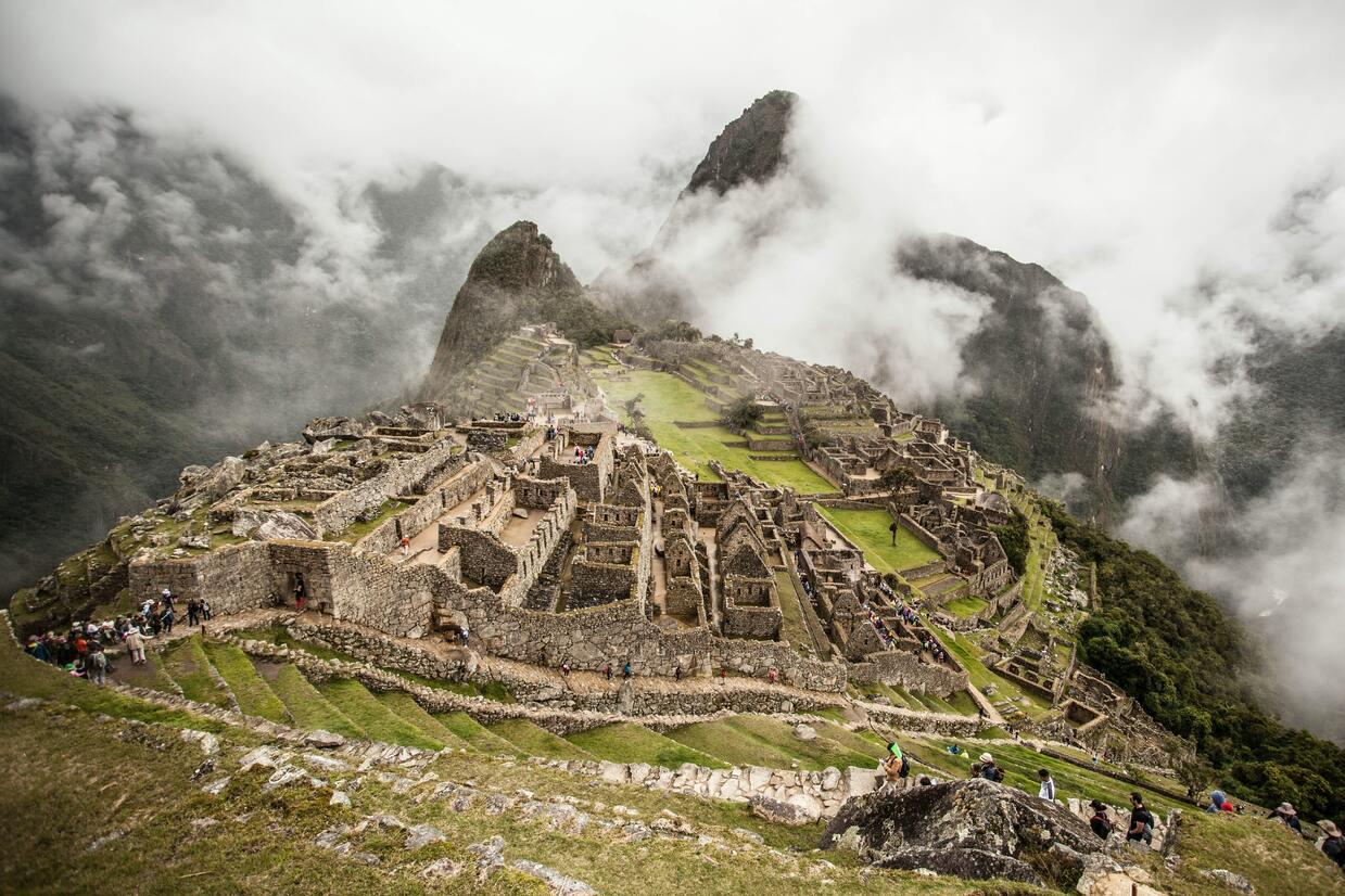 Machu Pichu in Peru.