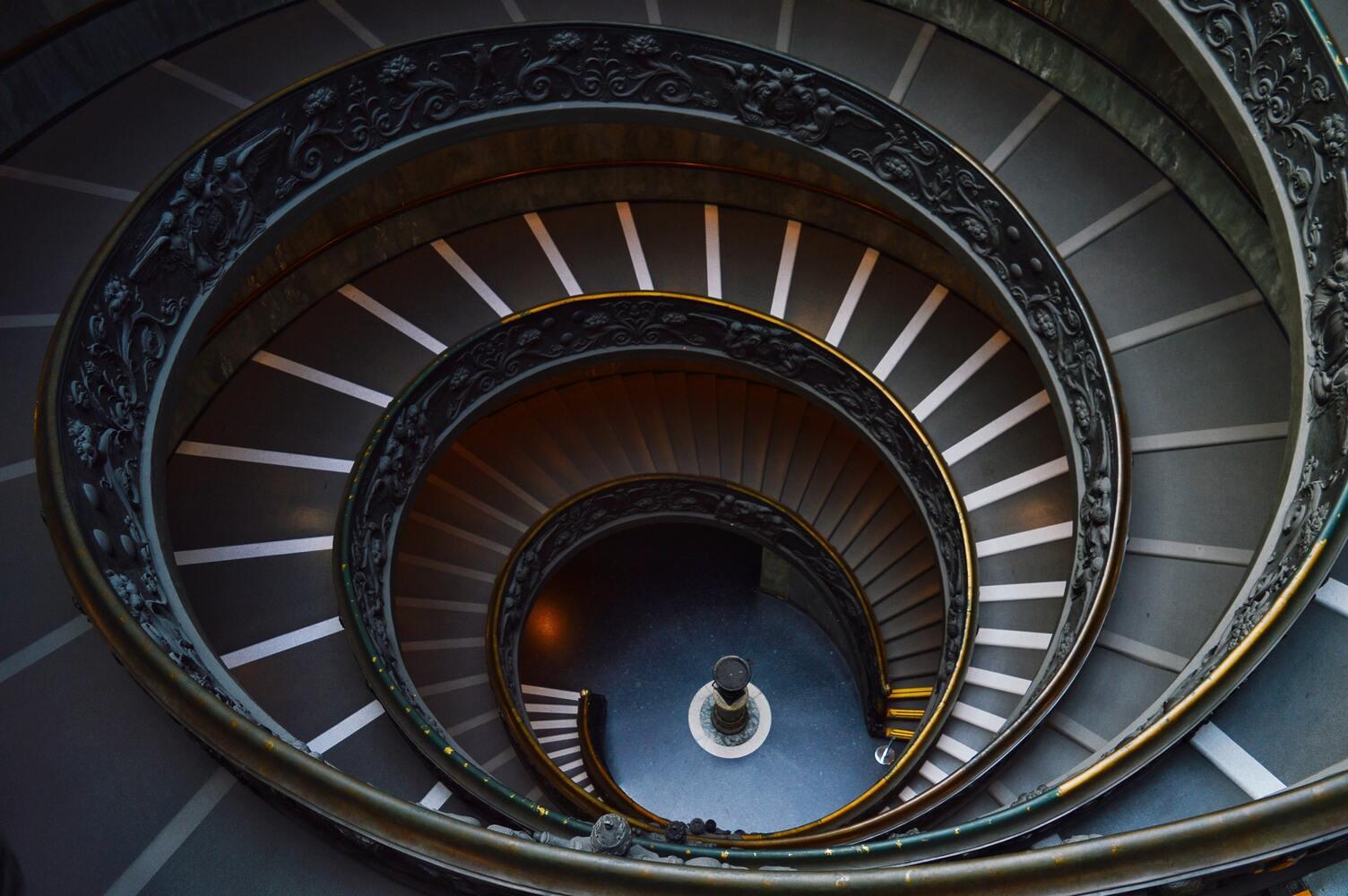 De Bramante trap in Rome.