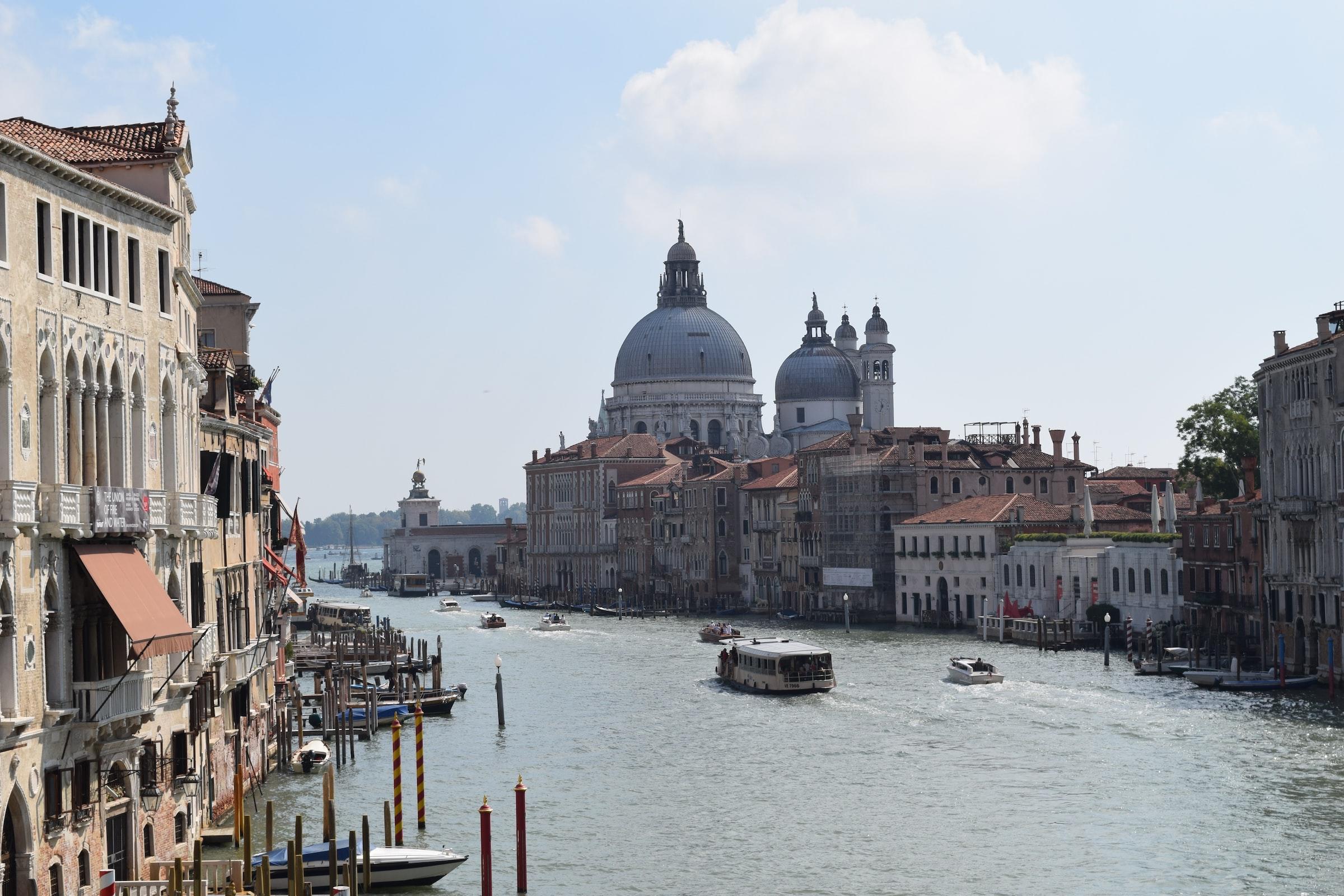 Zicht op het Canal Grande, Venetië