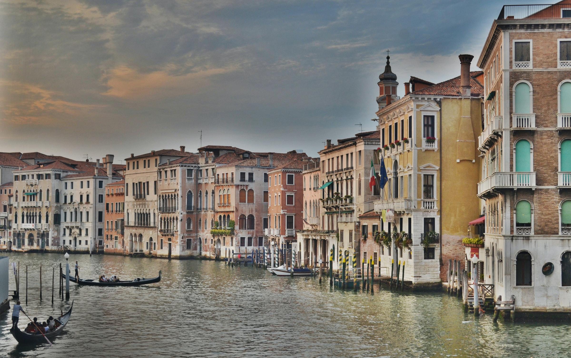 Zicht op Canal Grande, Venetië