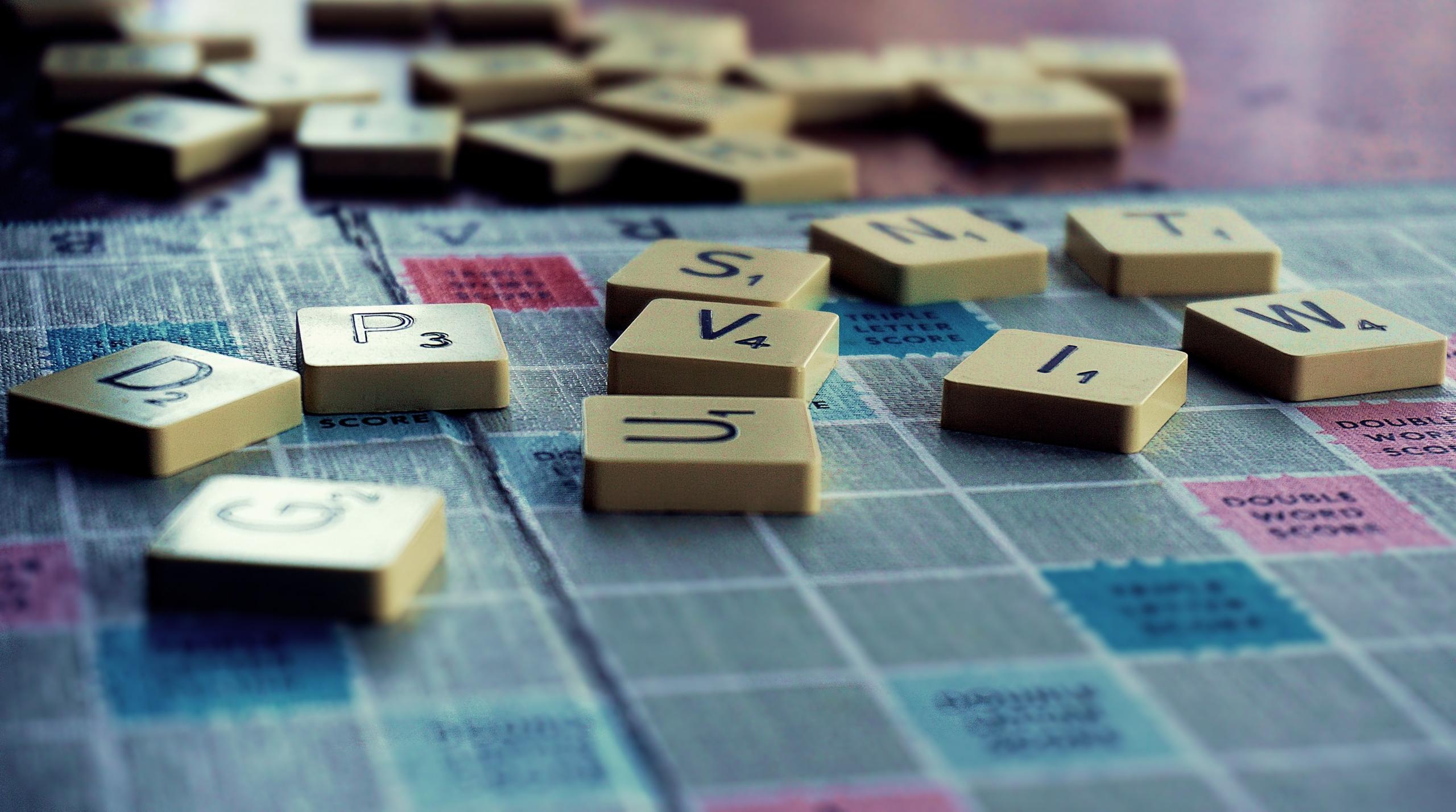 Letters op een speelbord