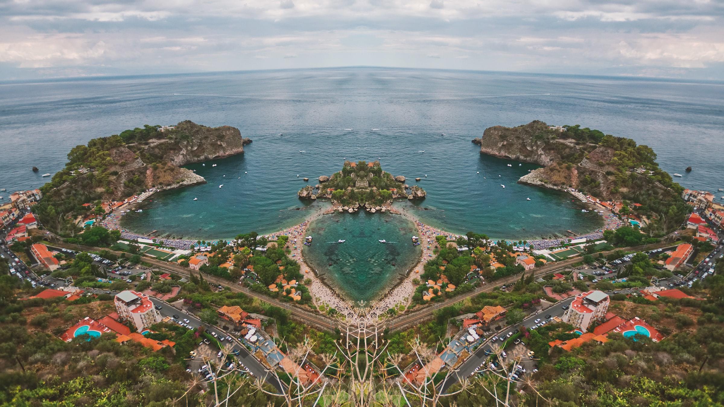 De kust van Taormina, Sicilië