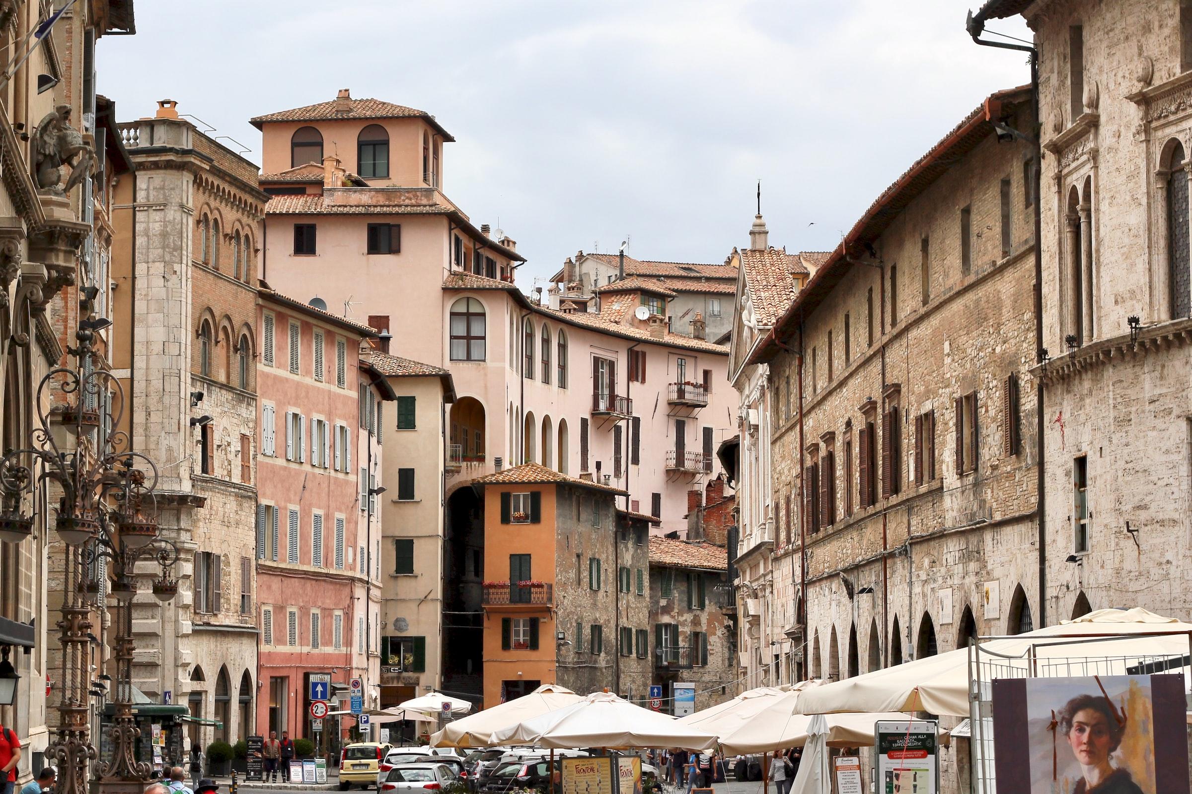 Perugia, stad in Umbrië, Italië