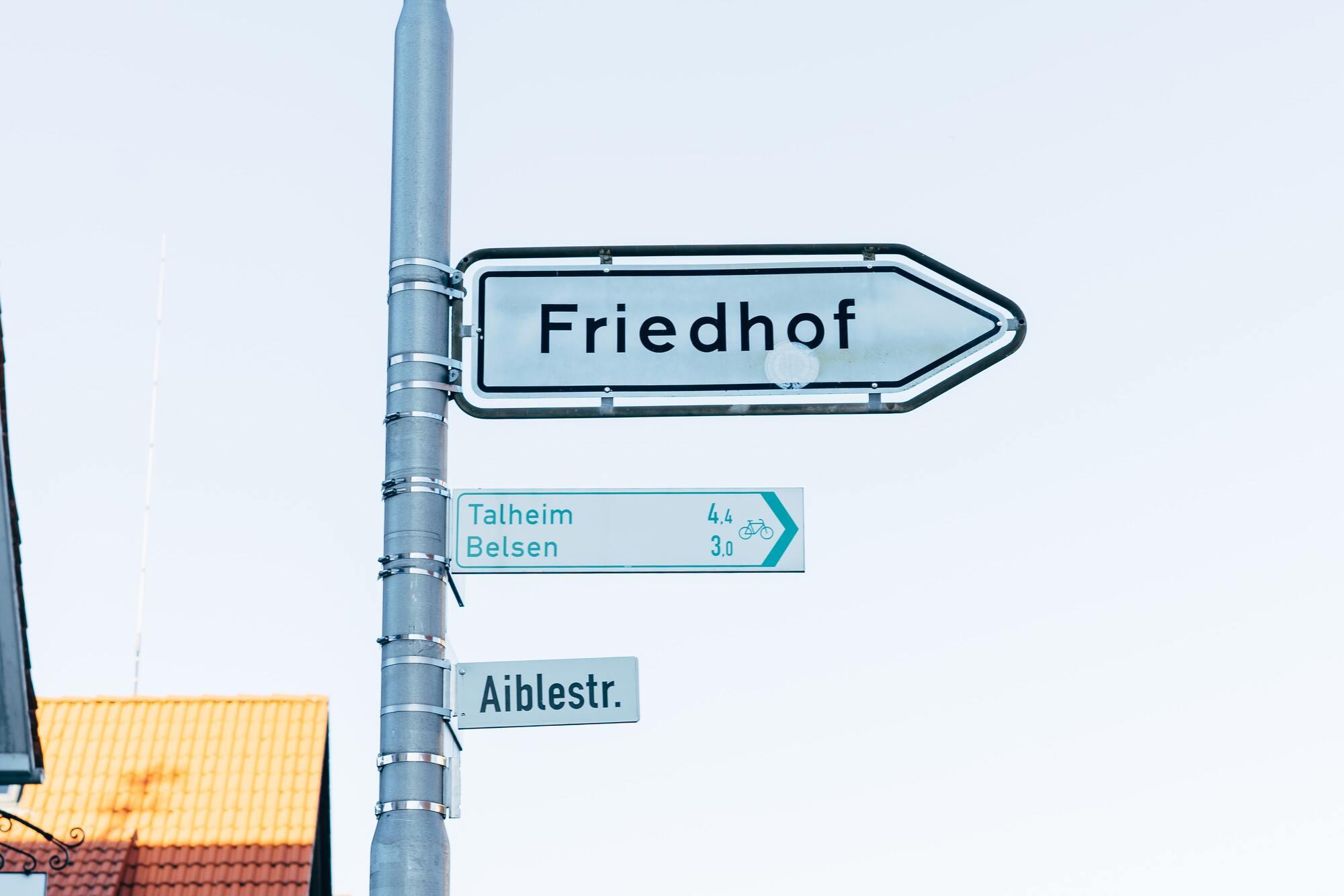 Een Duits straatbord