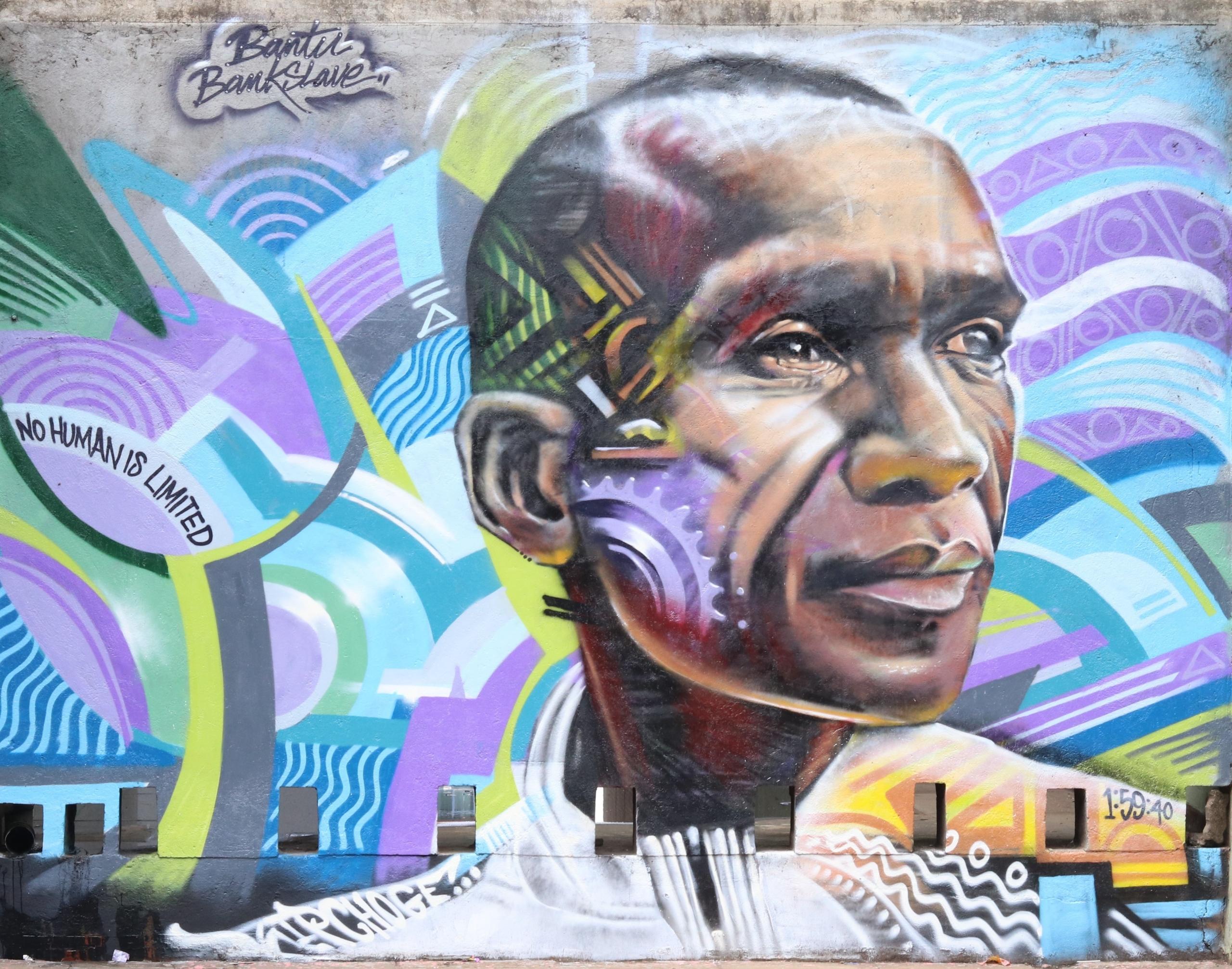 Graffiti Eliud Kipchoge, Nairobi County, Kenia