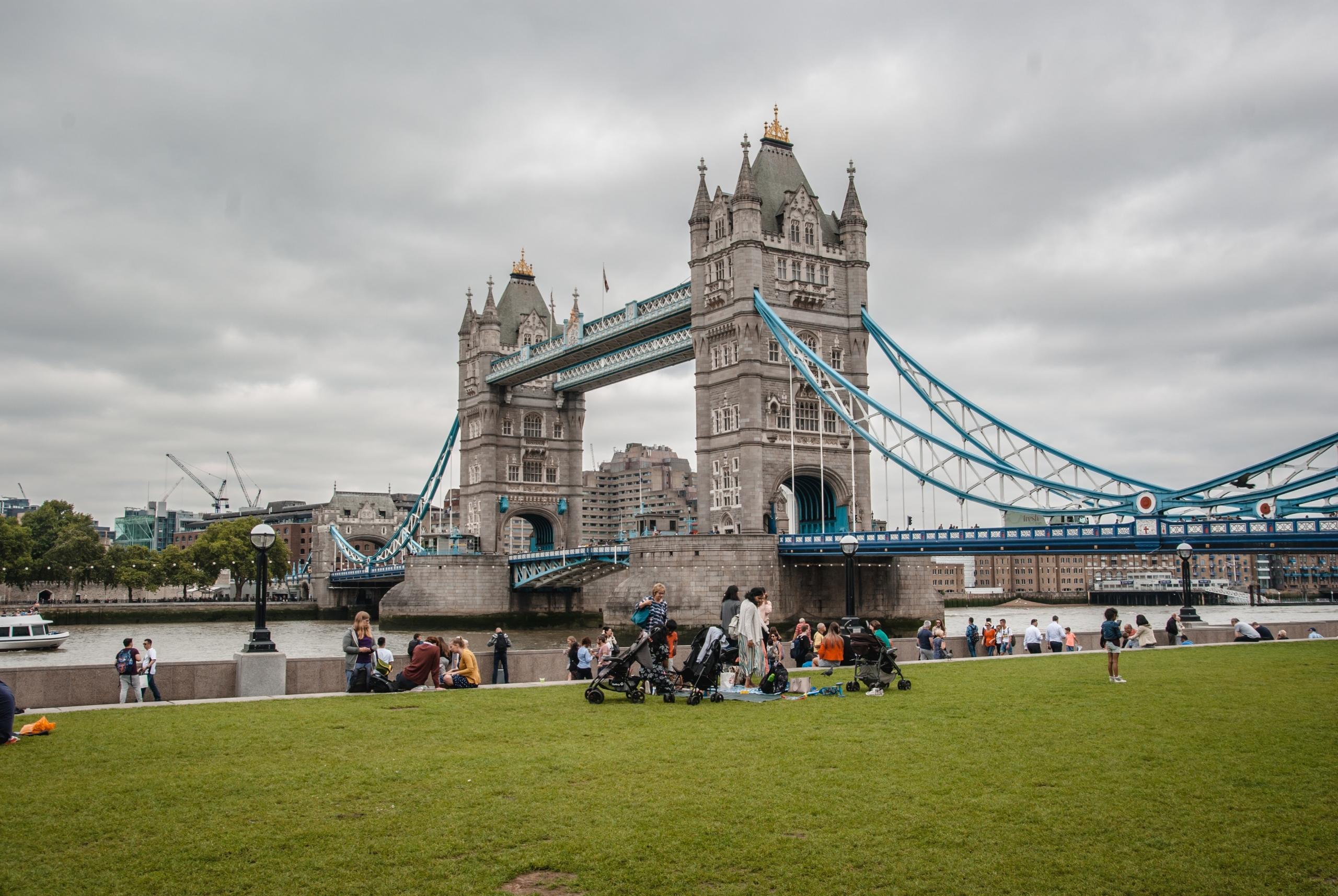 Foto van de Tower Bridge in Londen.