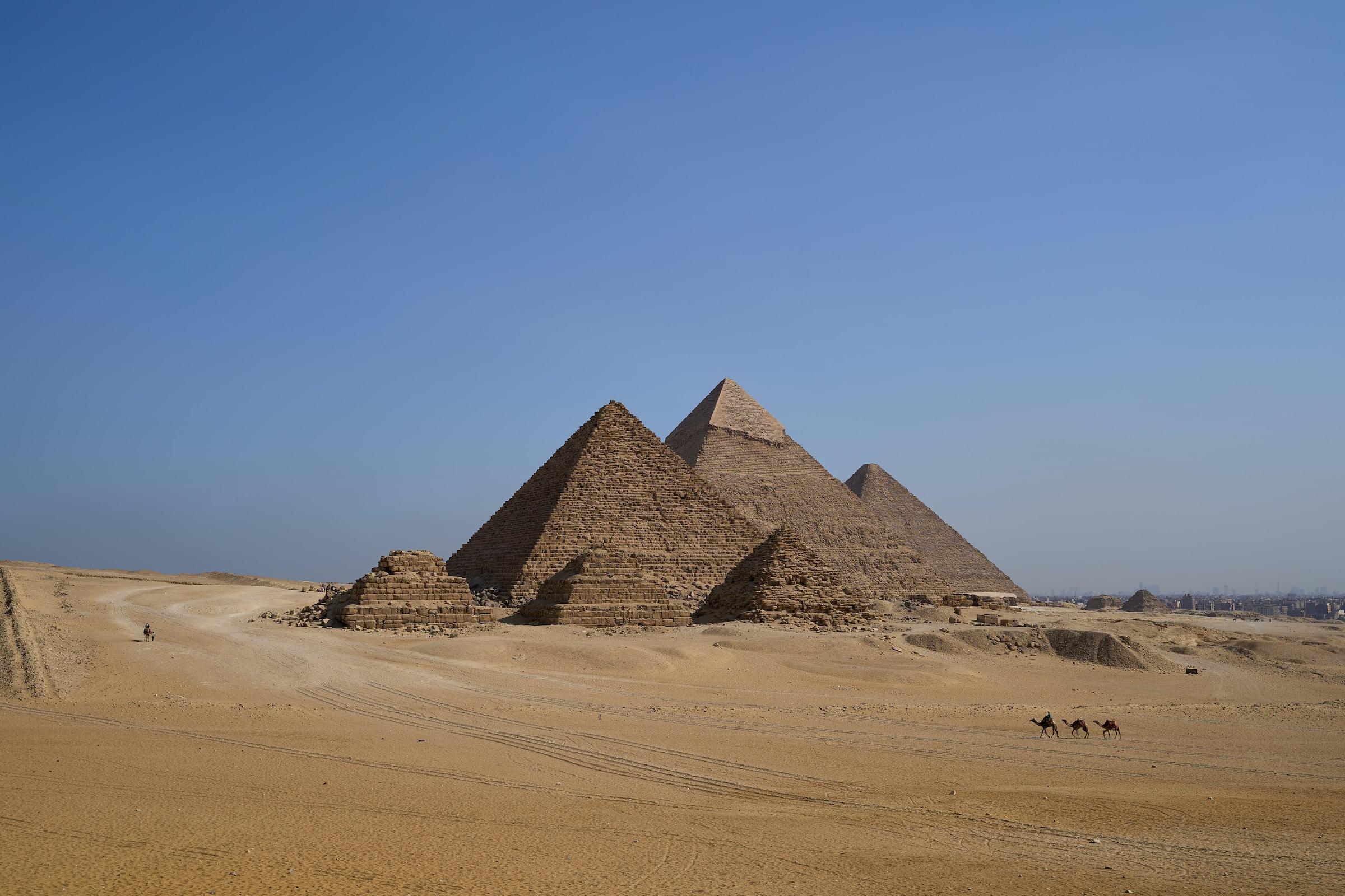 Piramidecomplex in Giza, Egypte
