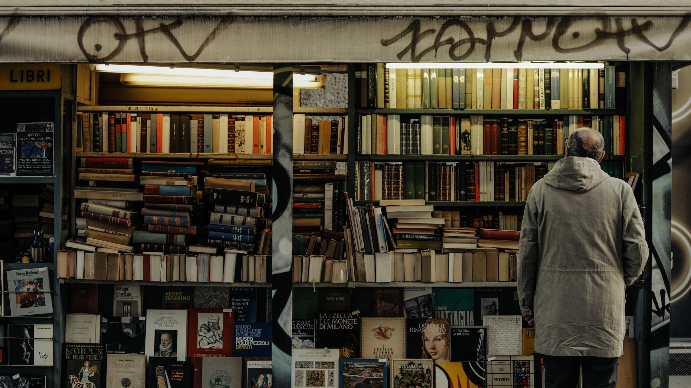 Italiaanse boekenwinkel