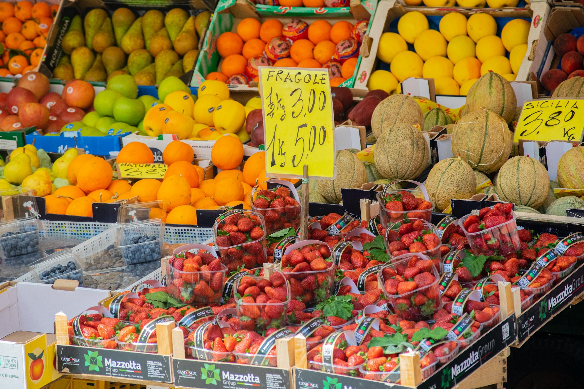 Fruitkraam Italië