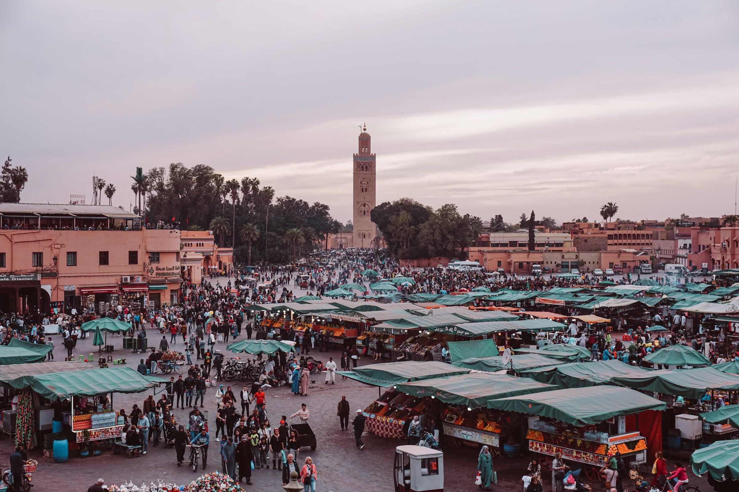 Marktplaats in een Arabisch land
