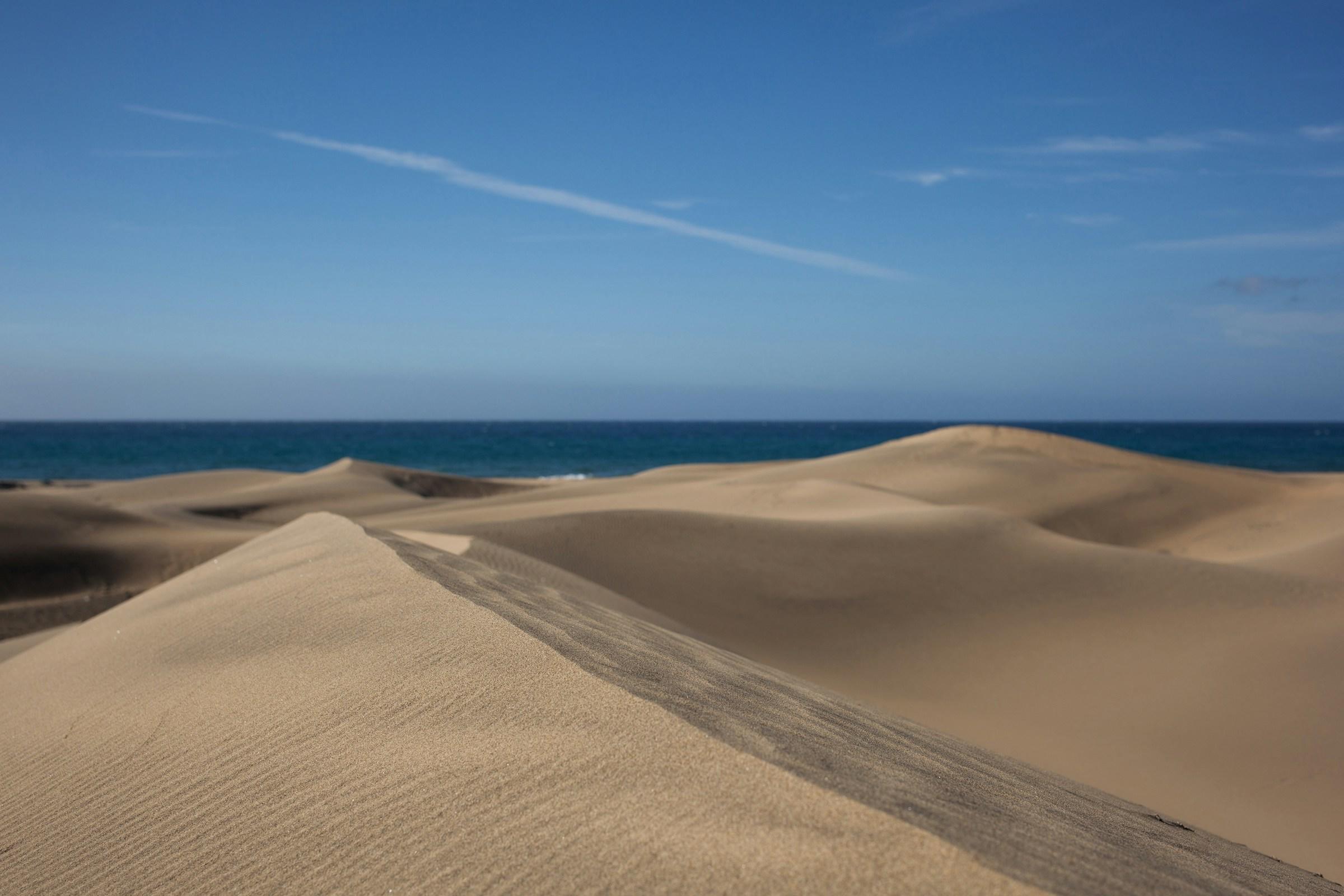 Zandduinen aan zee