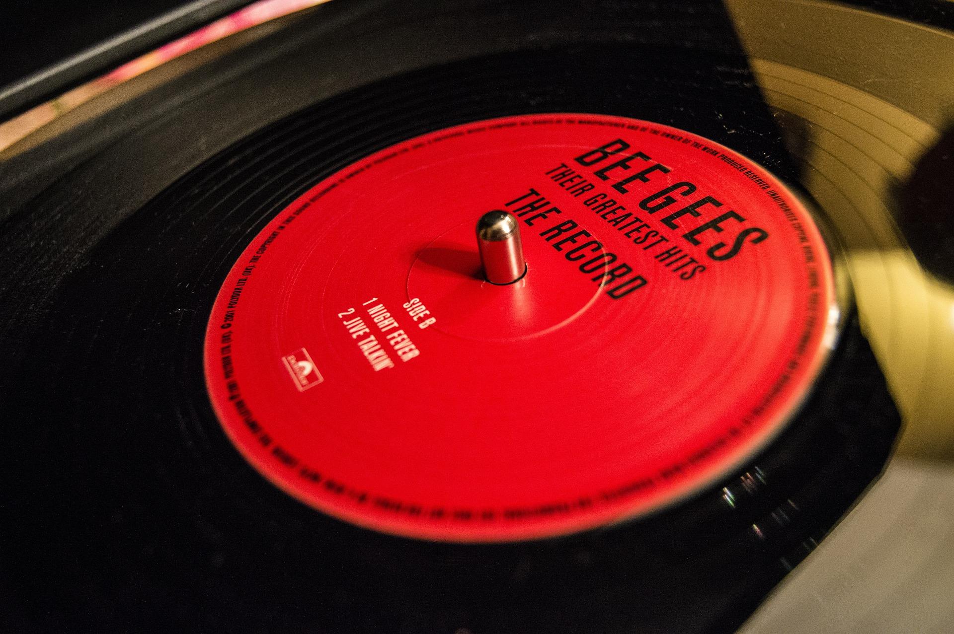 Een langspeelplaat van de Bee Gees