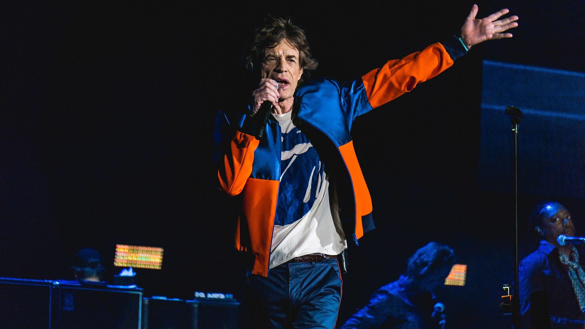 Optreden Mick Jagger en de Rolling Stones tijdens de Desert Trip, 2016