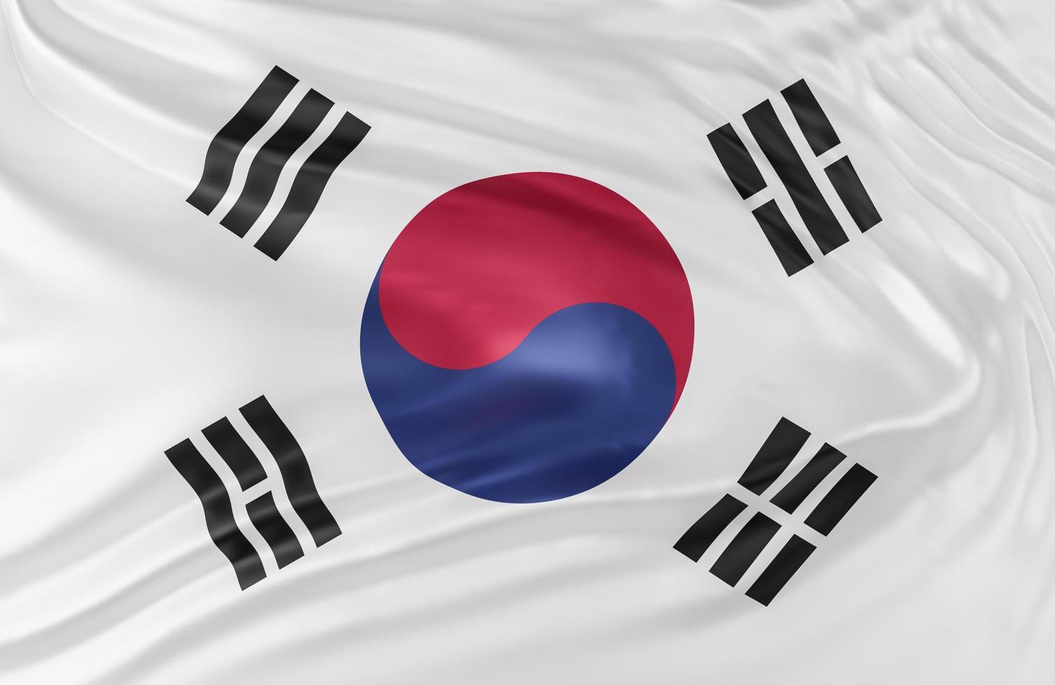 De vlag van Zuid-Korea, ook wel bekend als de Taegeukgi.
