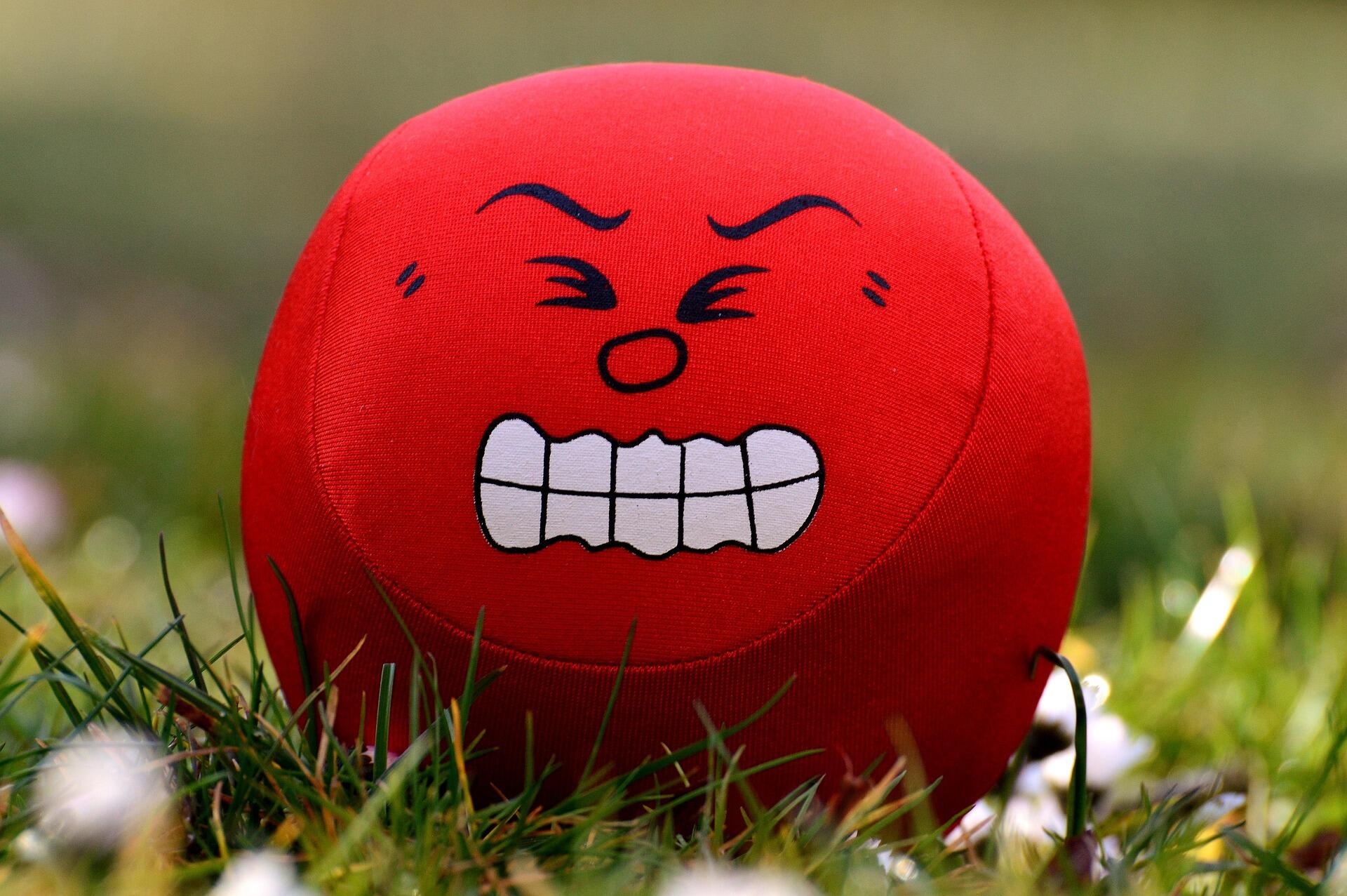 Smiley met de uitdrukking 'Boos"