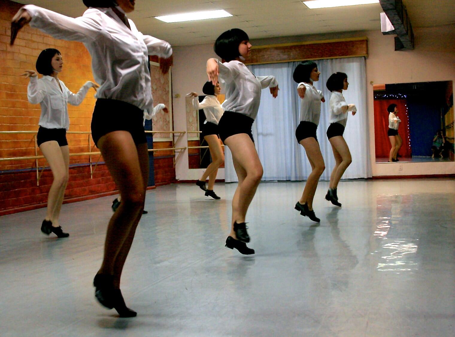 Dansstudio met dansers