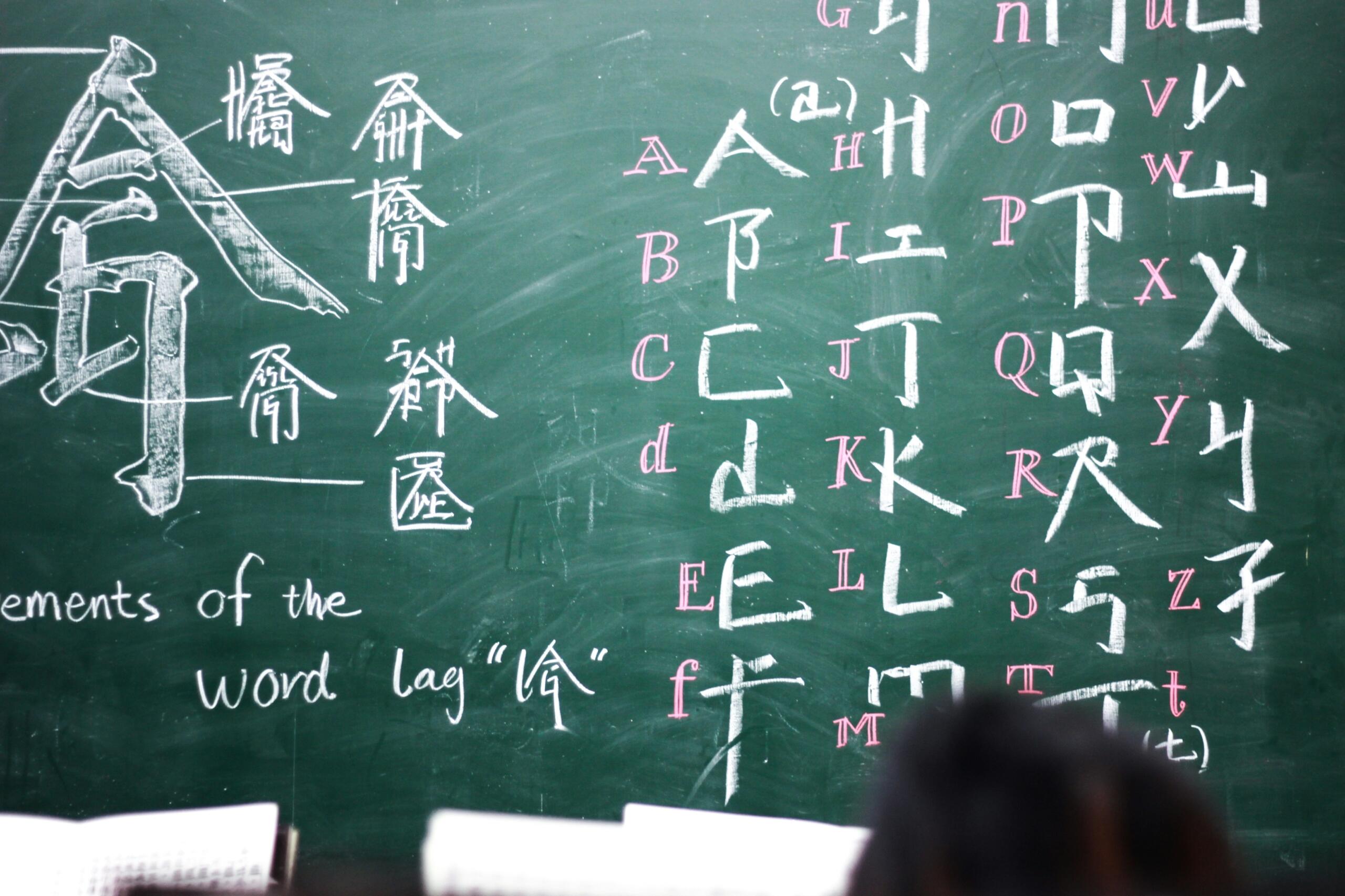 Chinese tekens op een schoolbord | Randy Yip, via Unsplash