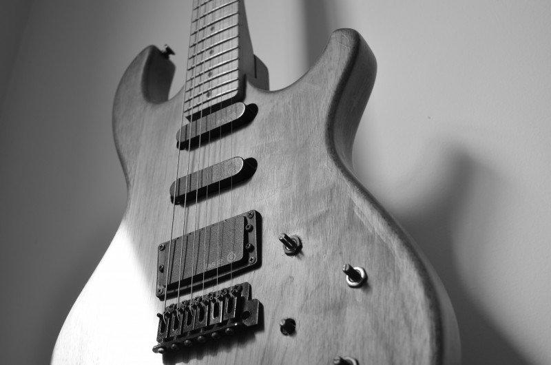 Gitar svart-hvitt