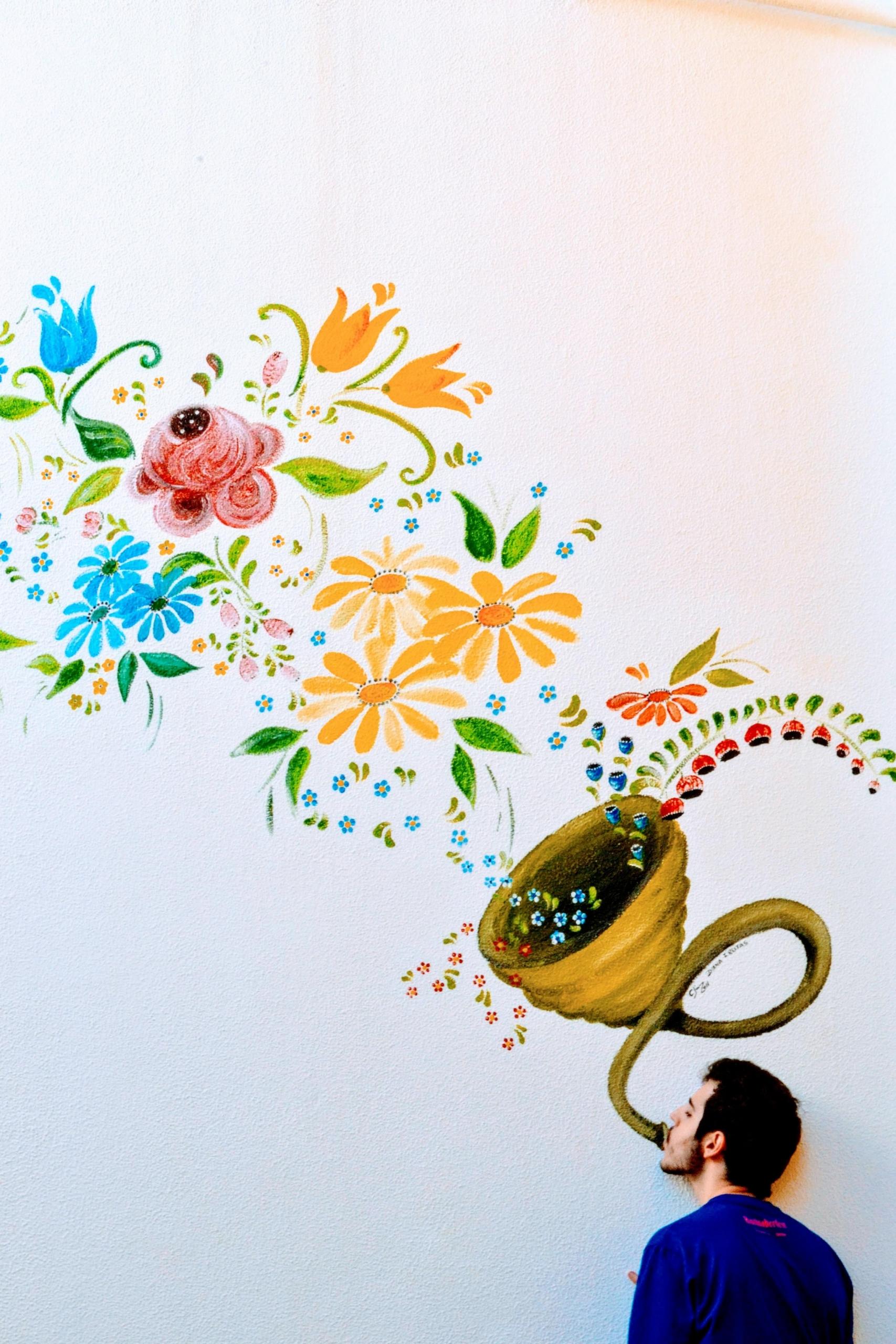 Her kan du se hvordan det imaginære og virkelige kan skape et kunstverk sammen.