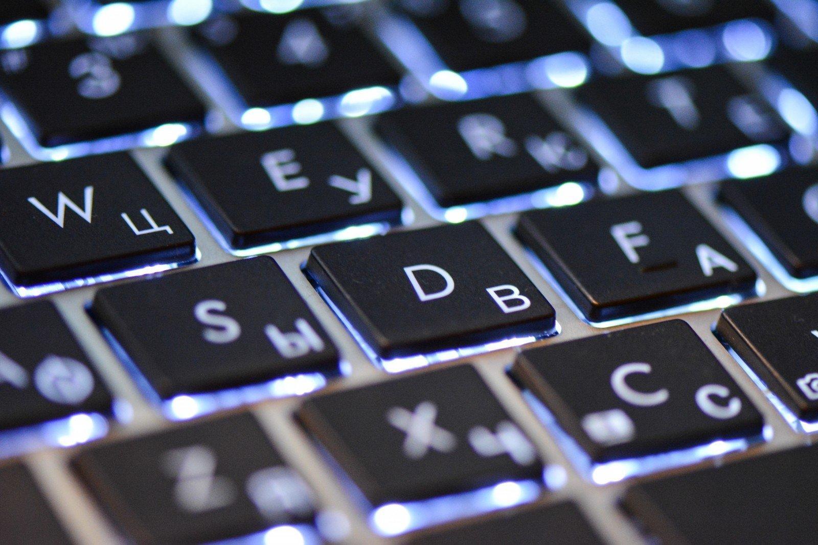Tastatur med russiske bokstaver
