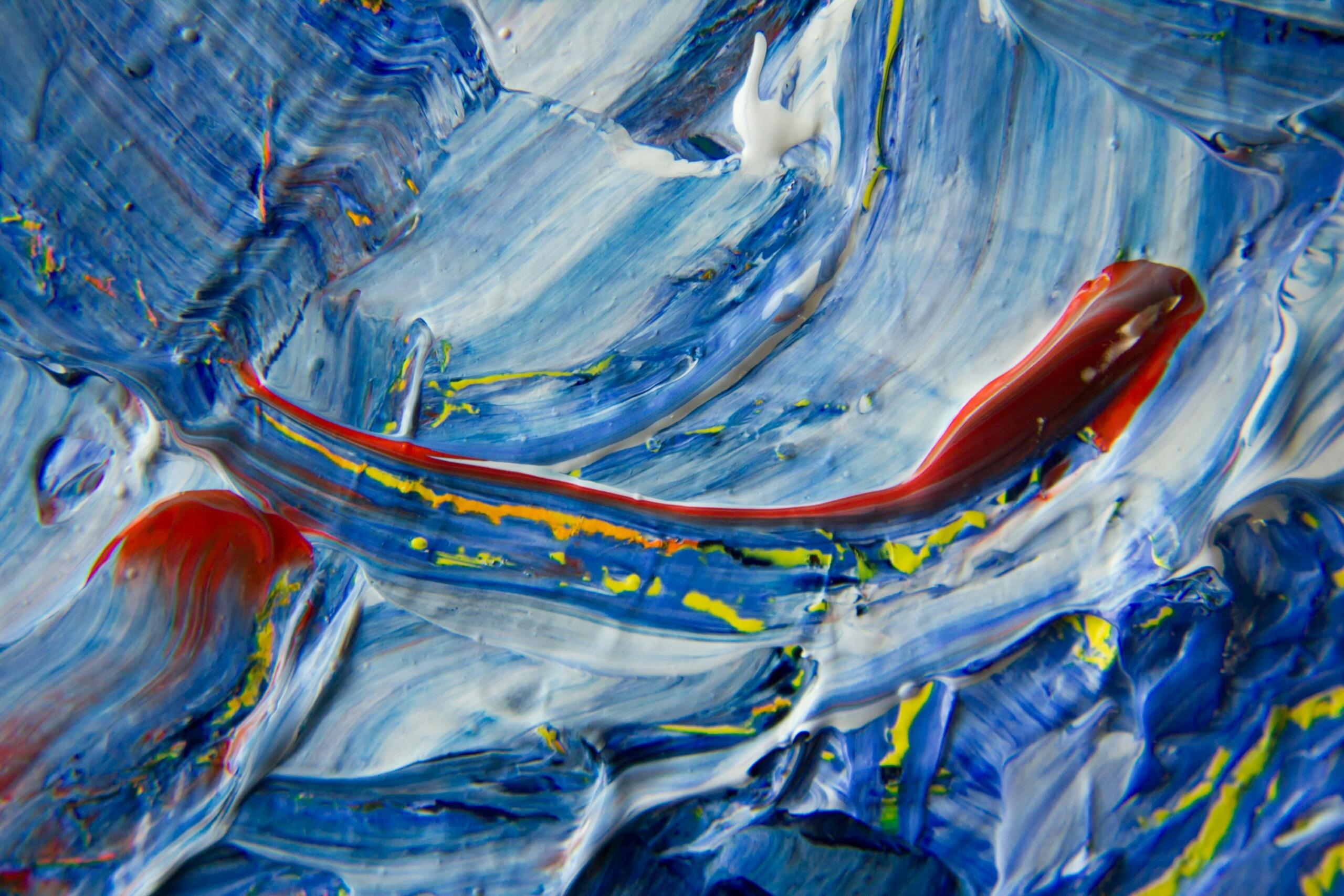 impasto maleteknikk tydelig vist på et ferdig malt lerret