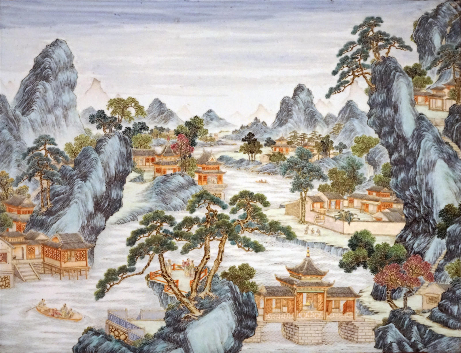 Jingdezhen porselen fra Qing-dynastiet