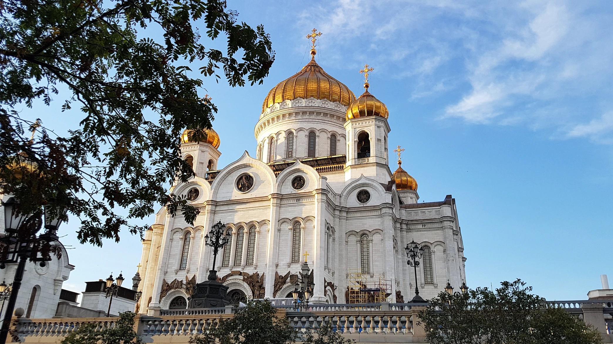 vakker bygning i moskva, russland