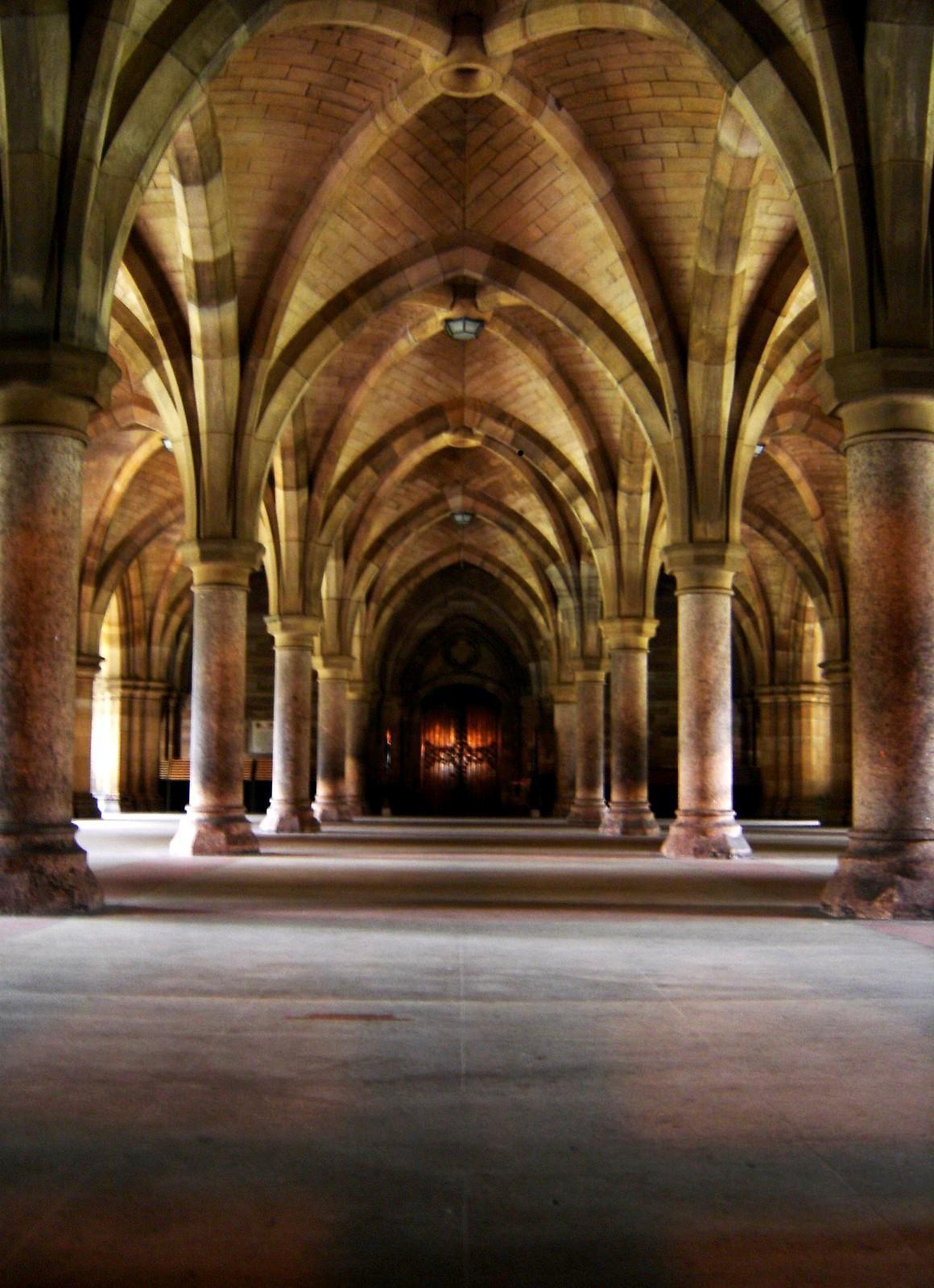 Søylegang Glasgow universitet