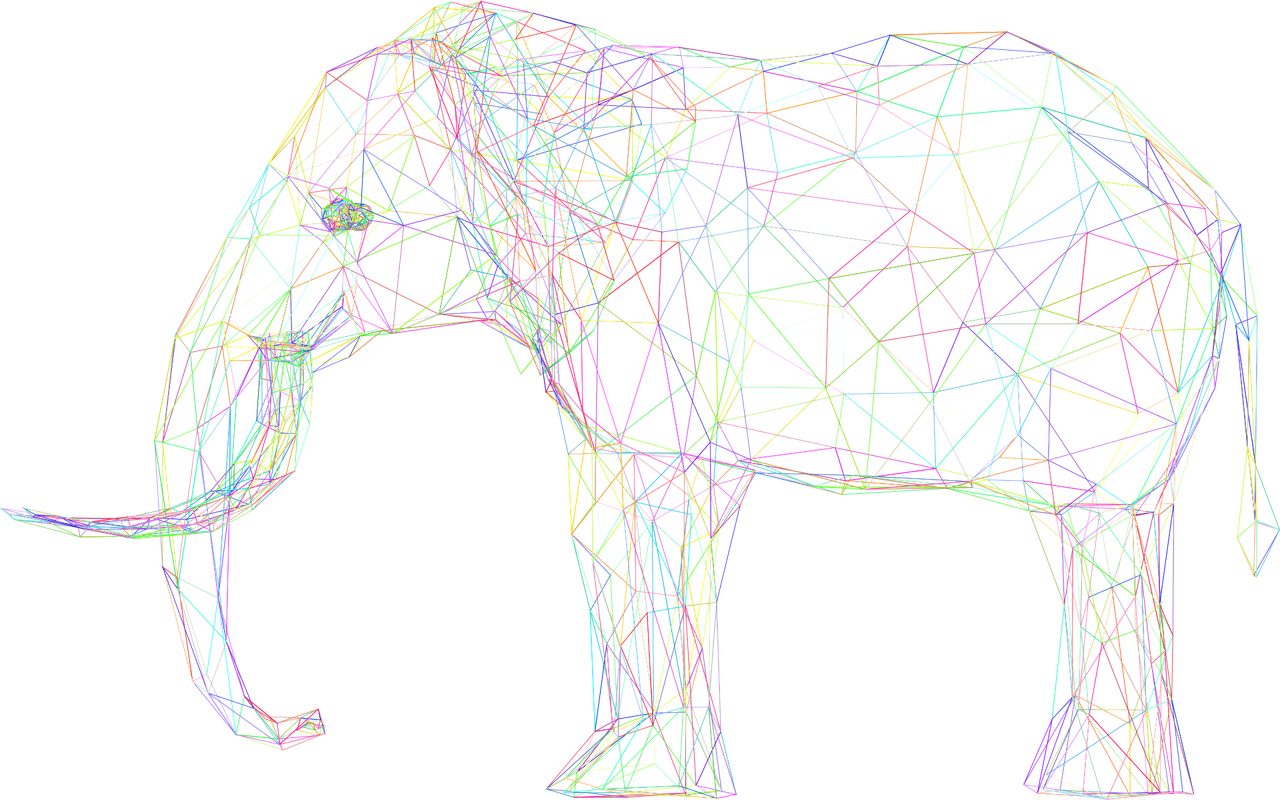 Datakunst elefant