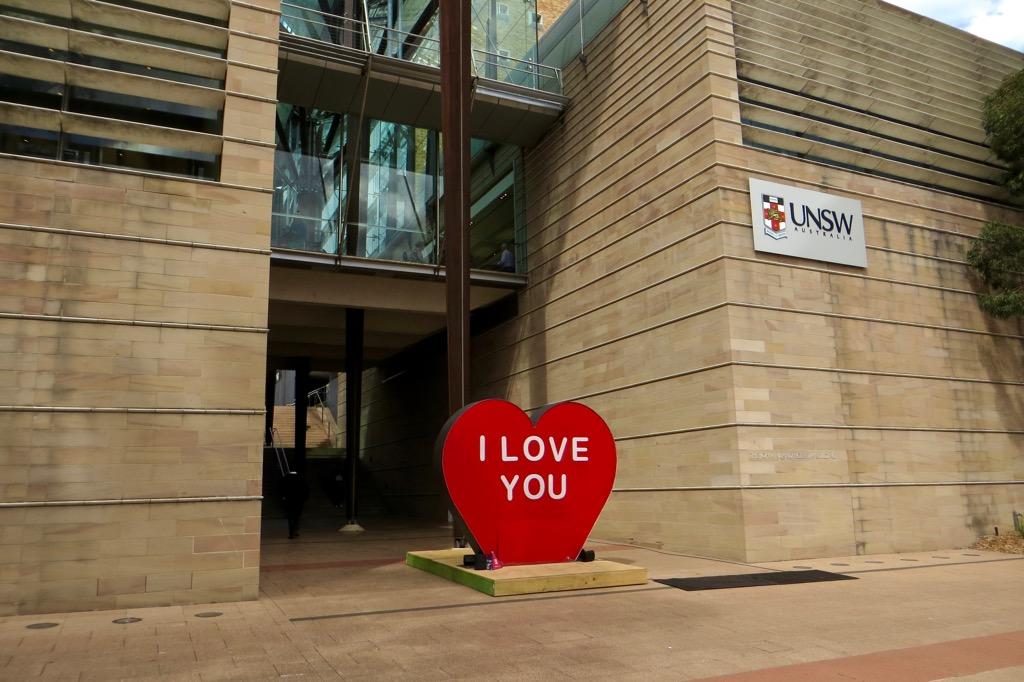 Inngang UNSW, Sydney.