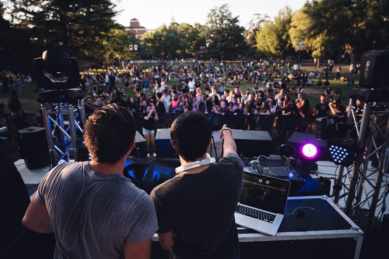 Konsert på musikkfestival