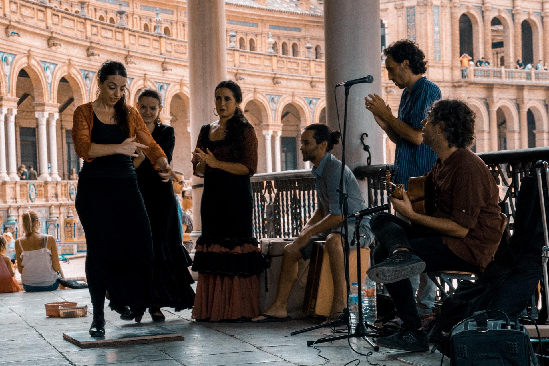 Flamenco-dansere og -musikere