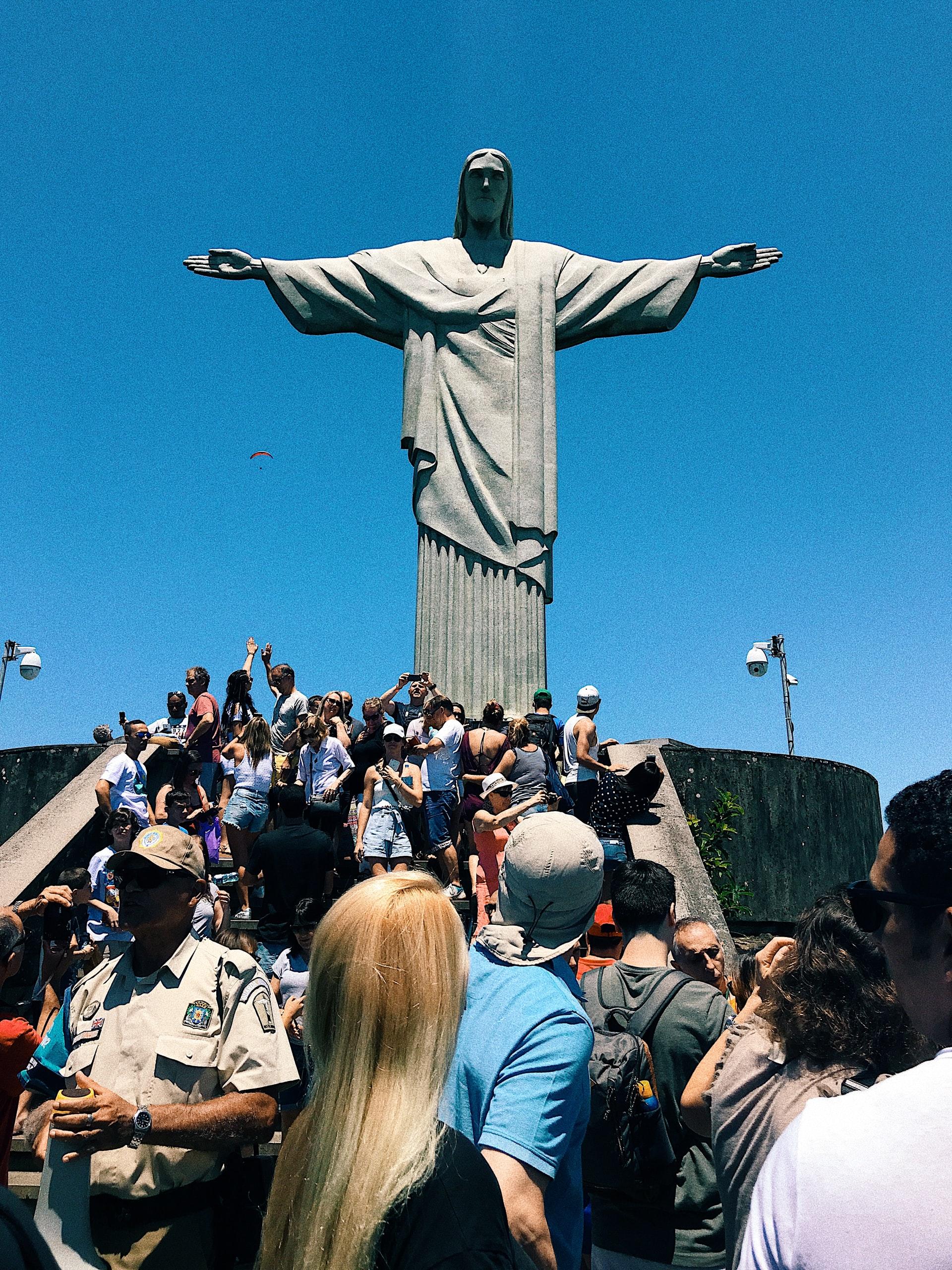 Kristustatuen i Rio de Janeiro.
