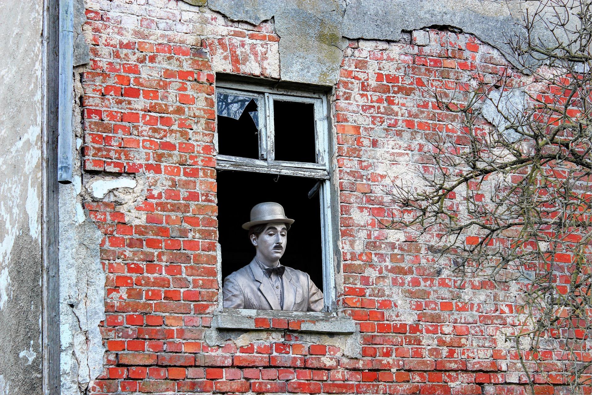 Statue av Charlie Chaplin