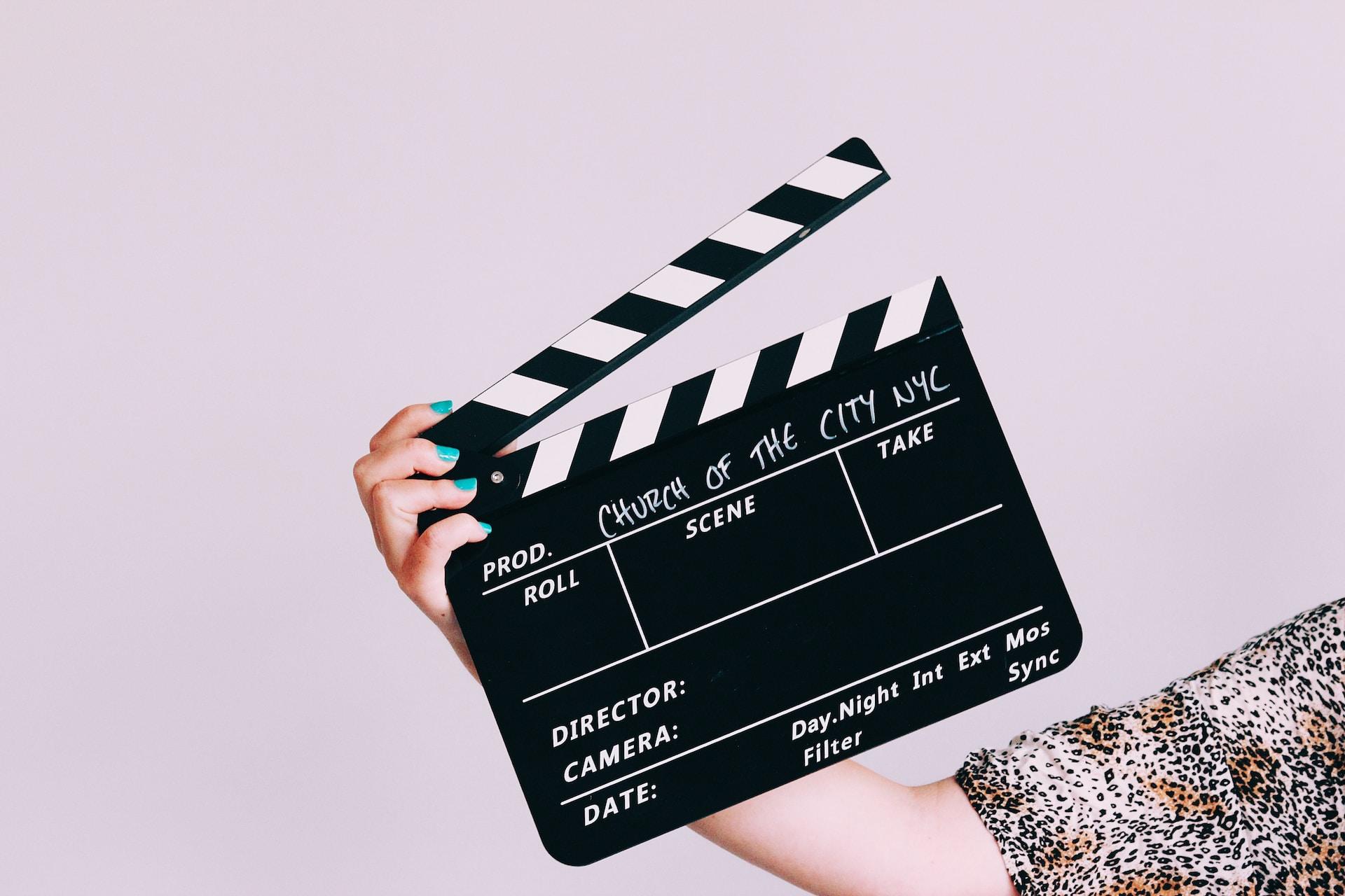 Klassisk clipper board som brukes i film.