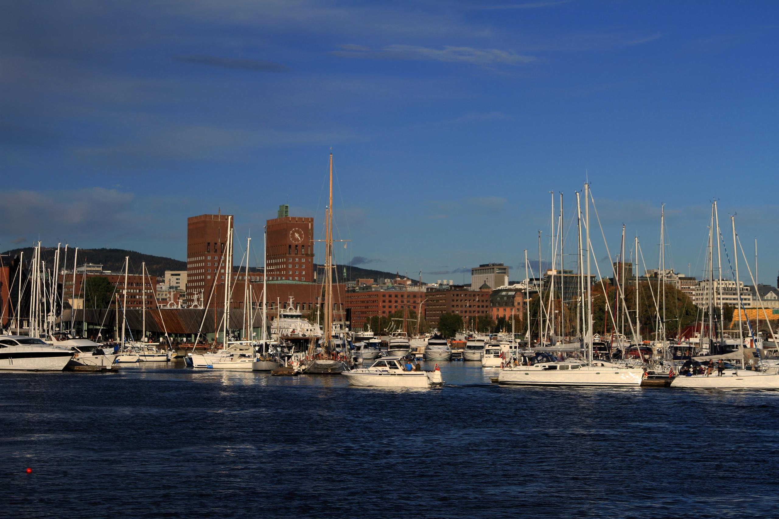 Oslo havn med båter