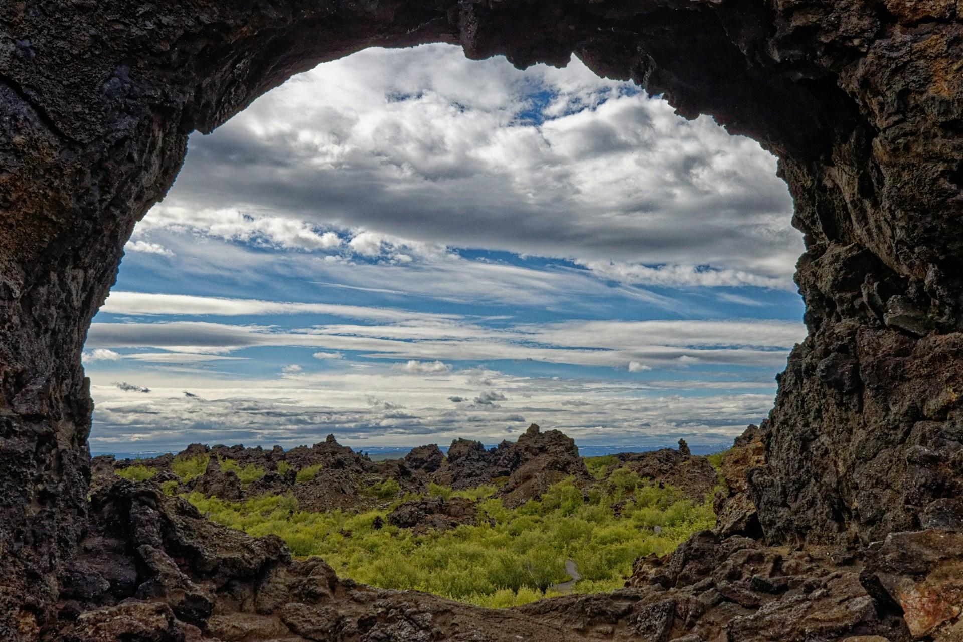 Dimmuborgir på Island.