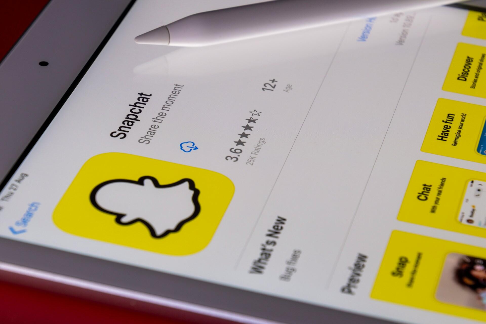 Snapchat ikonet i Appstore.