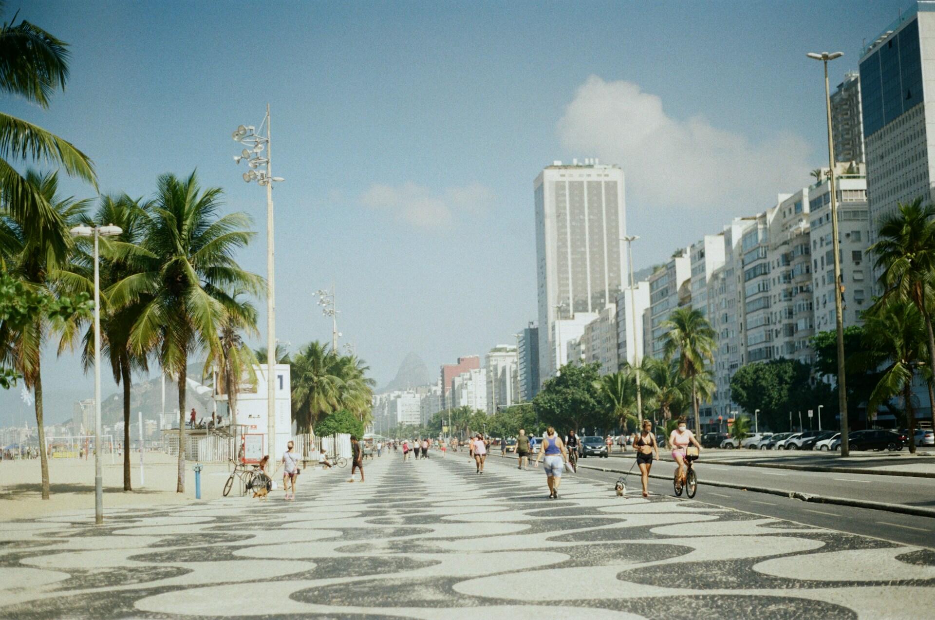 Copacabana promenade Rio de Janeiro hotell overnatting Brasil