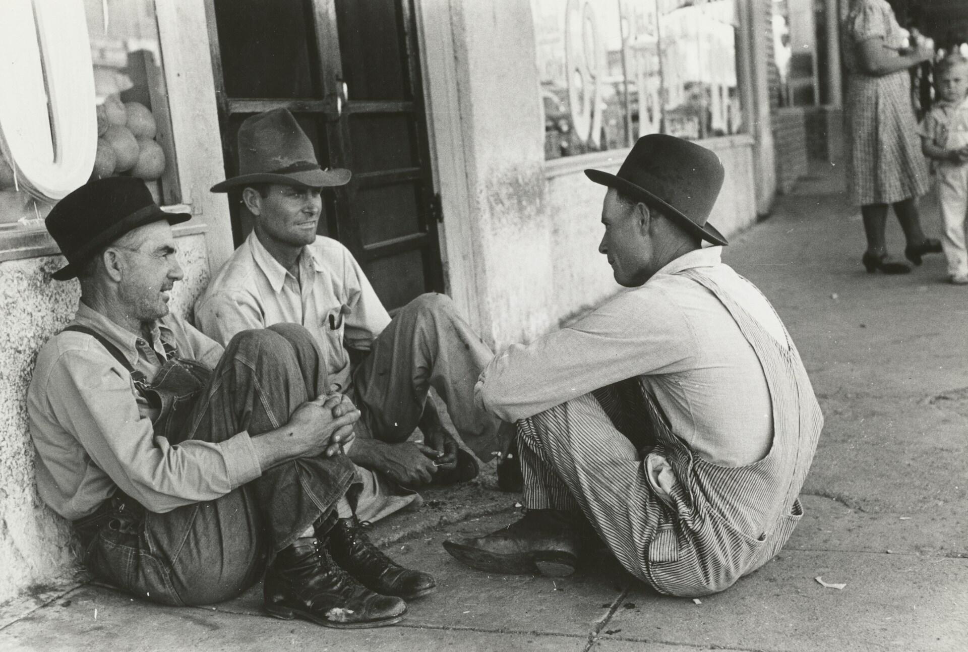 Bønder i USA på 1930-tallet under depresjonen.