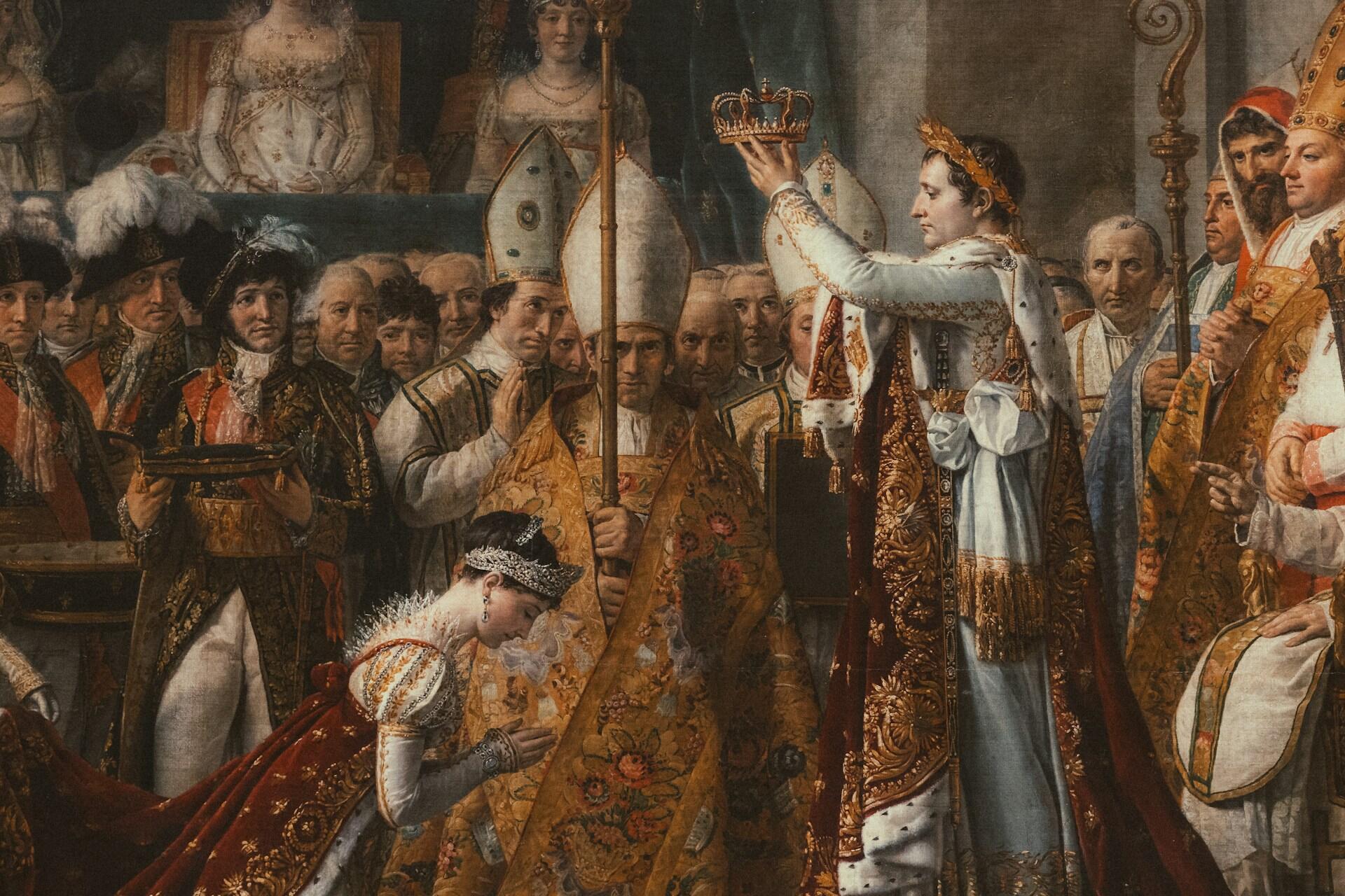 Maleri av Napoleon som kroner seg selv