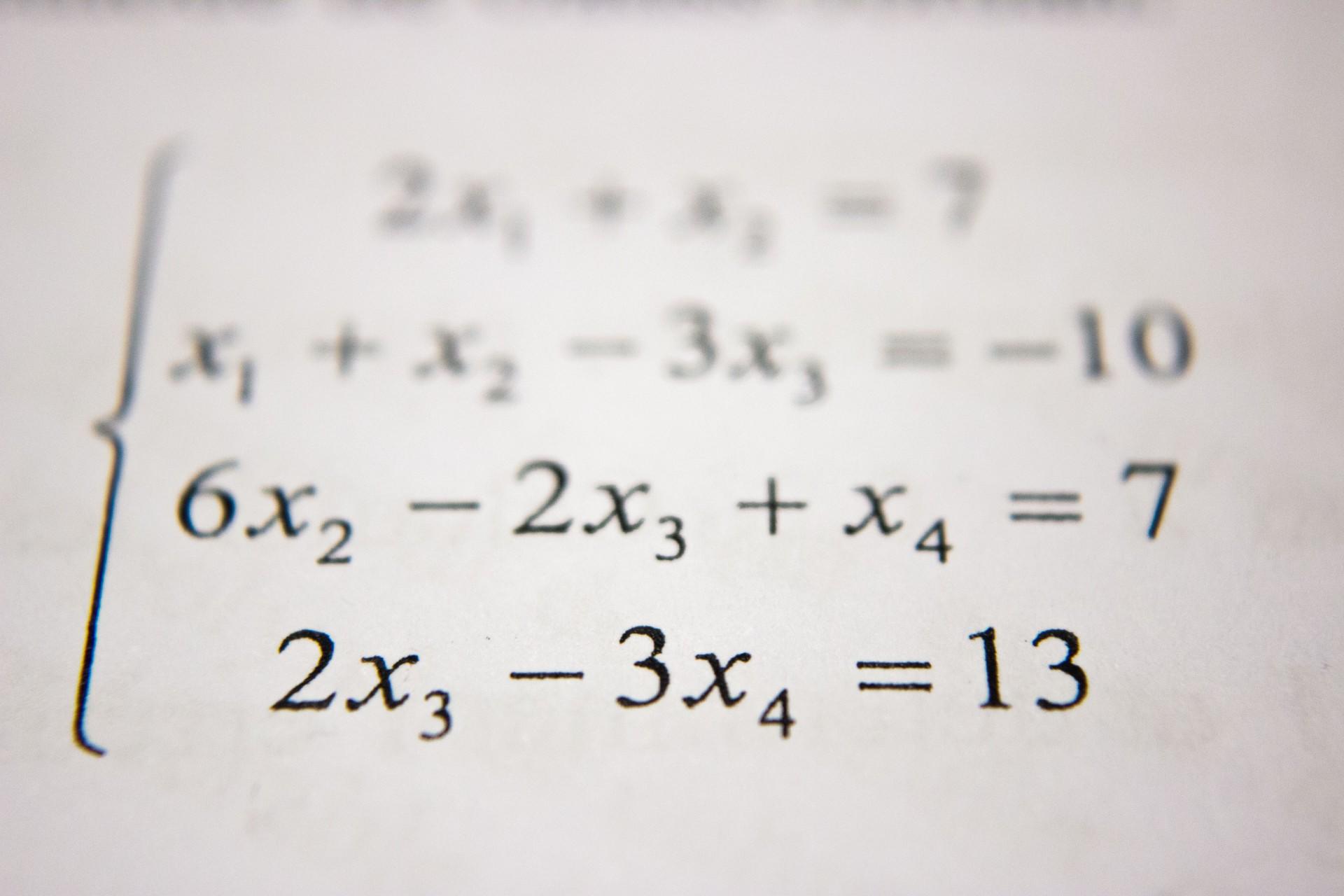 A complex math equation
